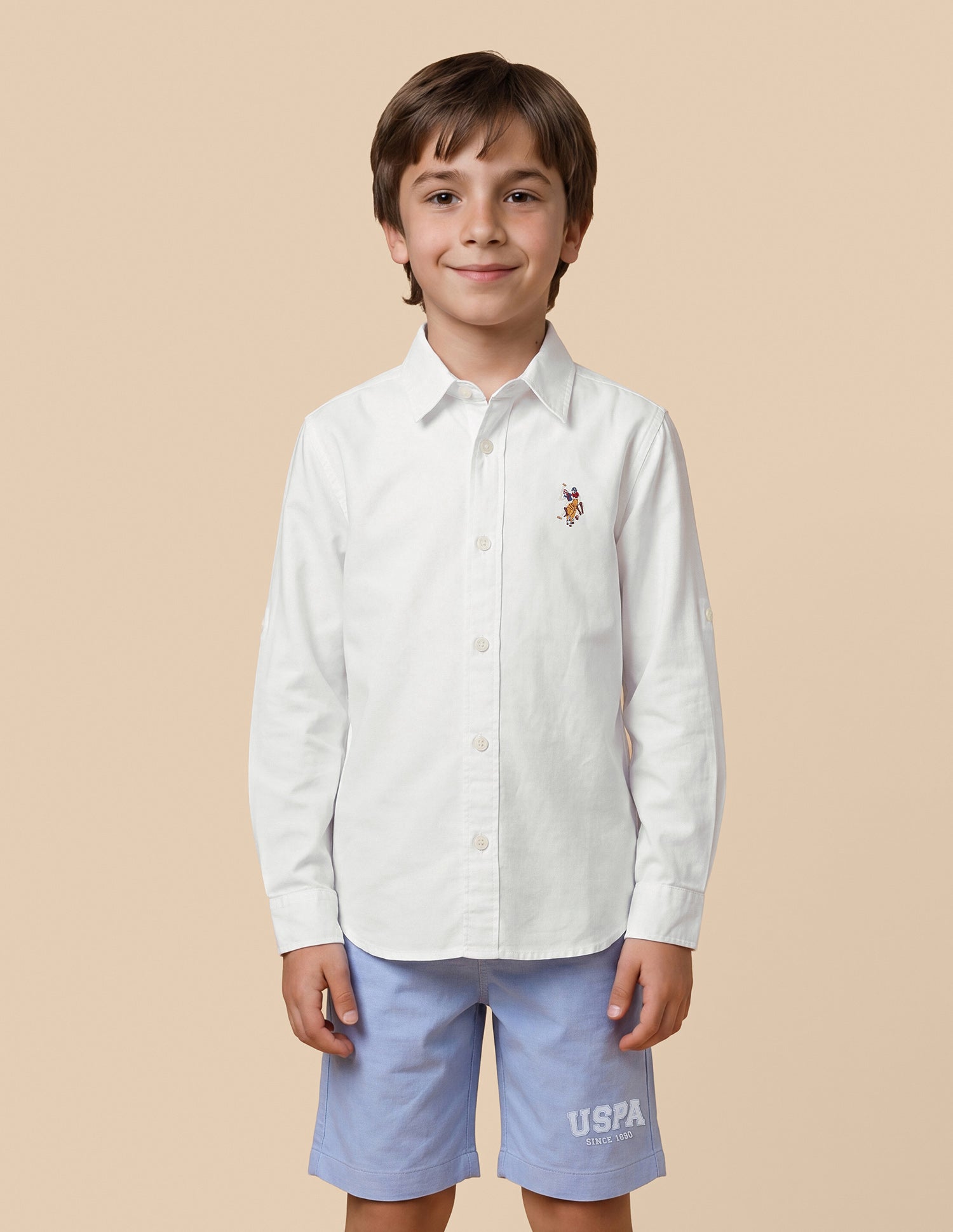 Solid Regular Fit Shirt White - U.S. Polo Assn. India | Large