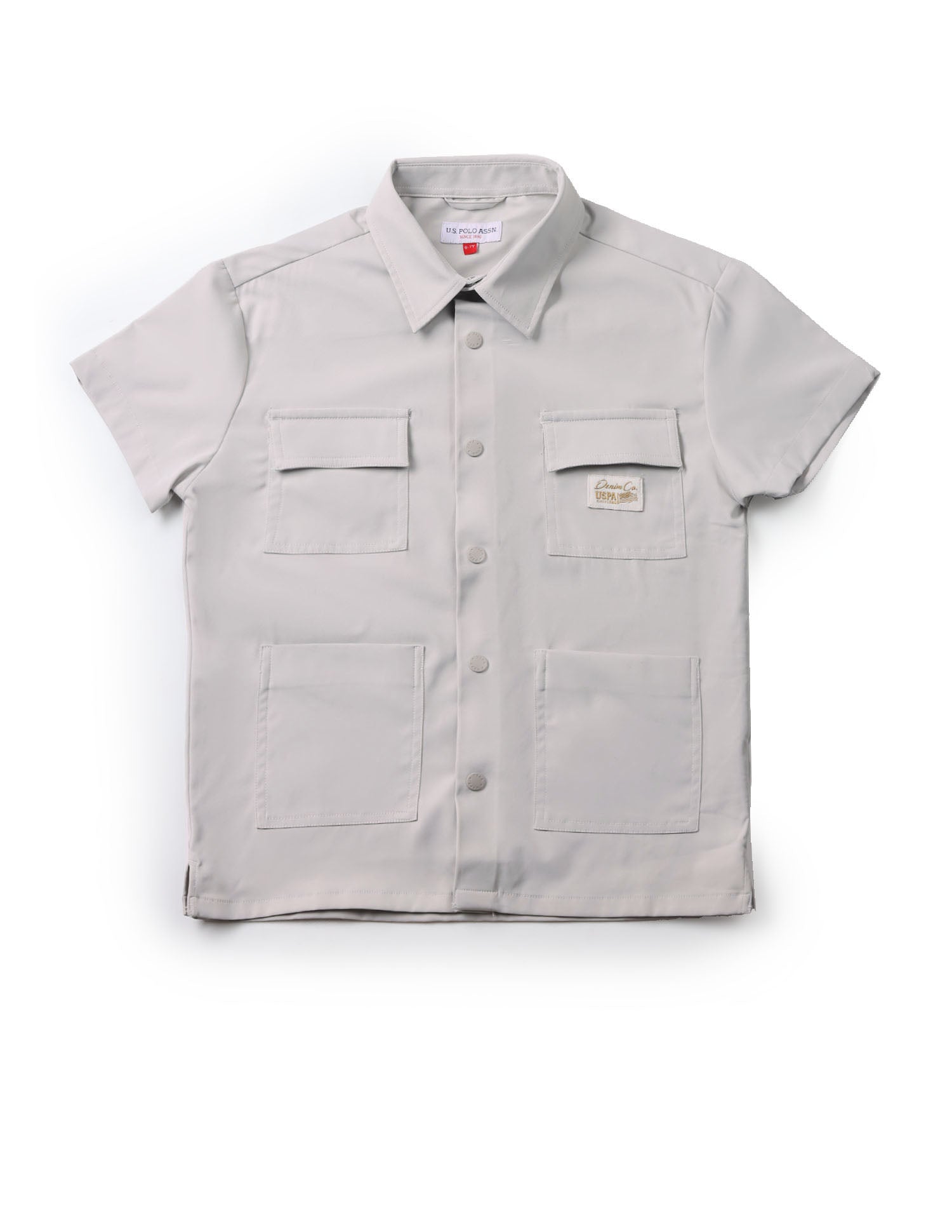 UKSHT1514 CREAM Boys Shirt Cream - U.S. POLO ASSN. | Large