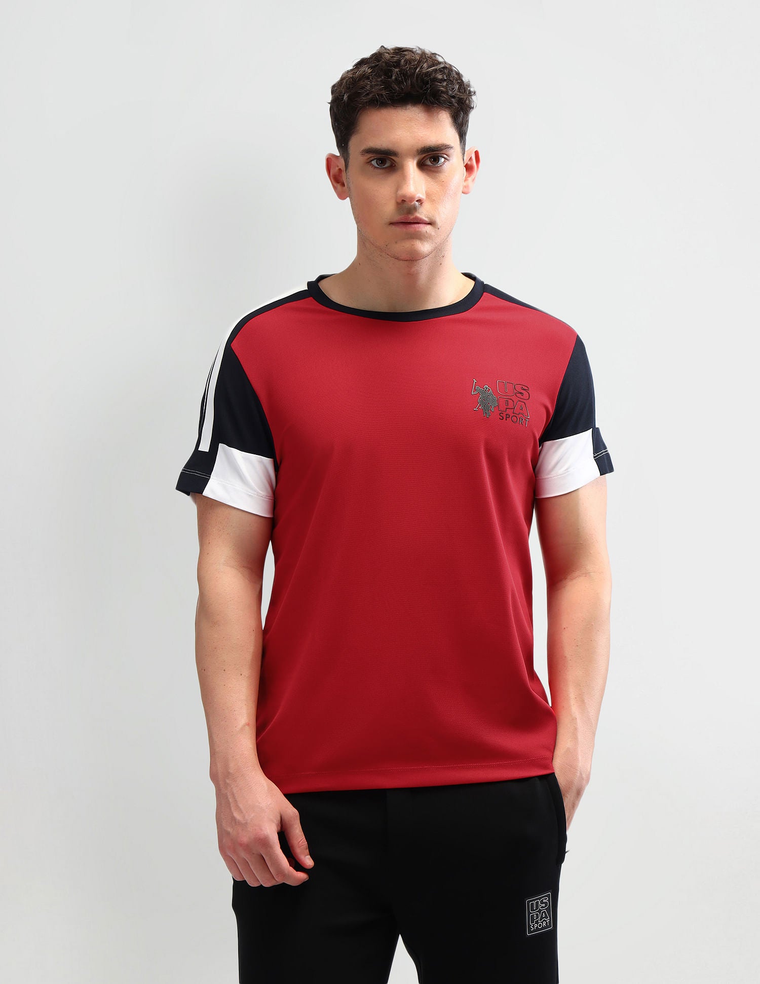 Slim Fit Solid T-Shirt Rust - U.S. Polo Assn. India | Large