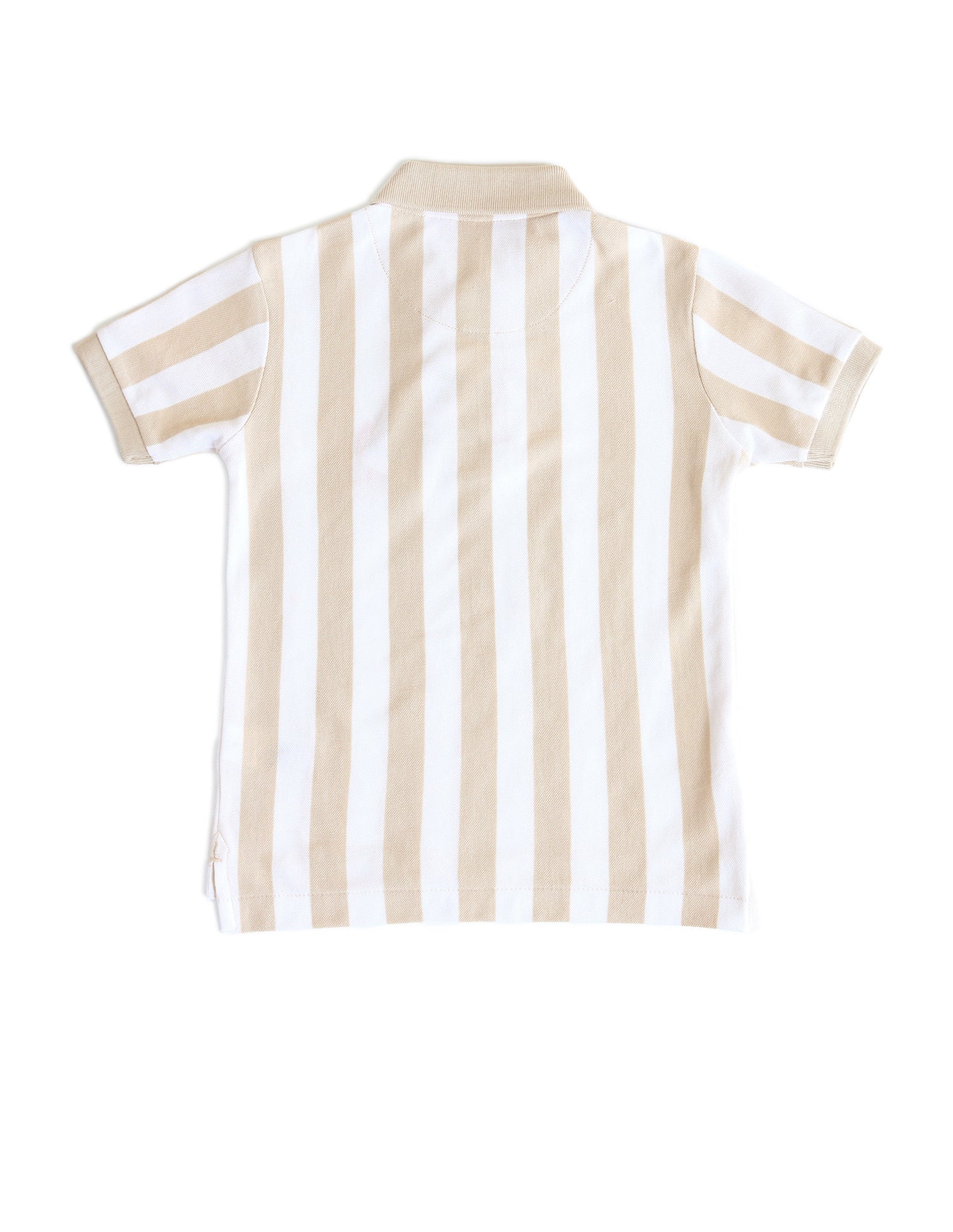 Boys Vertical Striped Regular Fit Polo Shirts Nude - U.S. POLO ASSN. | Large