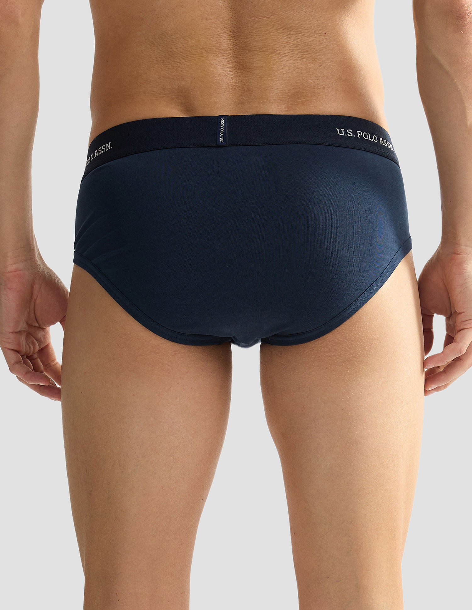 Elasticized Waist OEB11 Briefs - Pack Of 2 Red and Navy - U.S. POLO ASSN. | Large