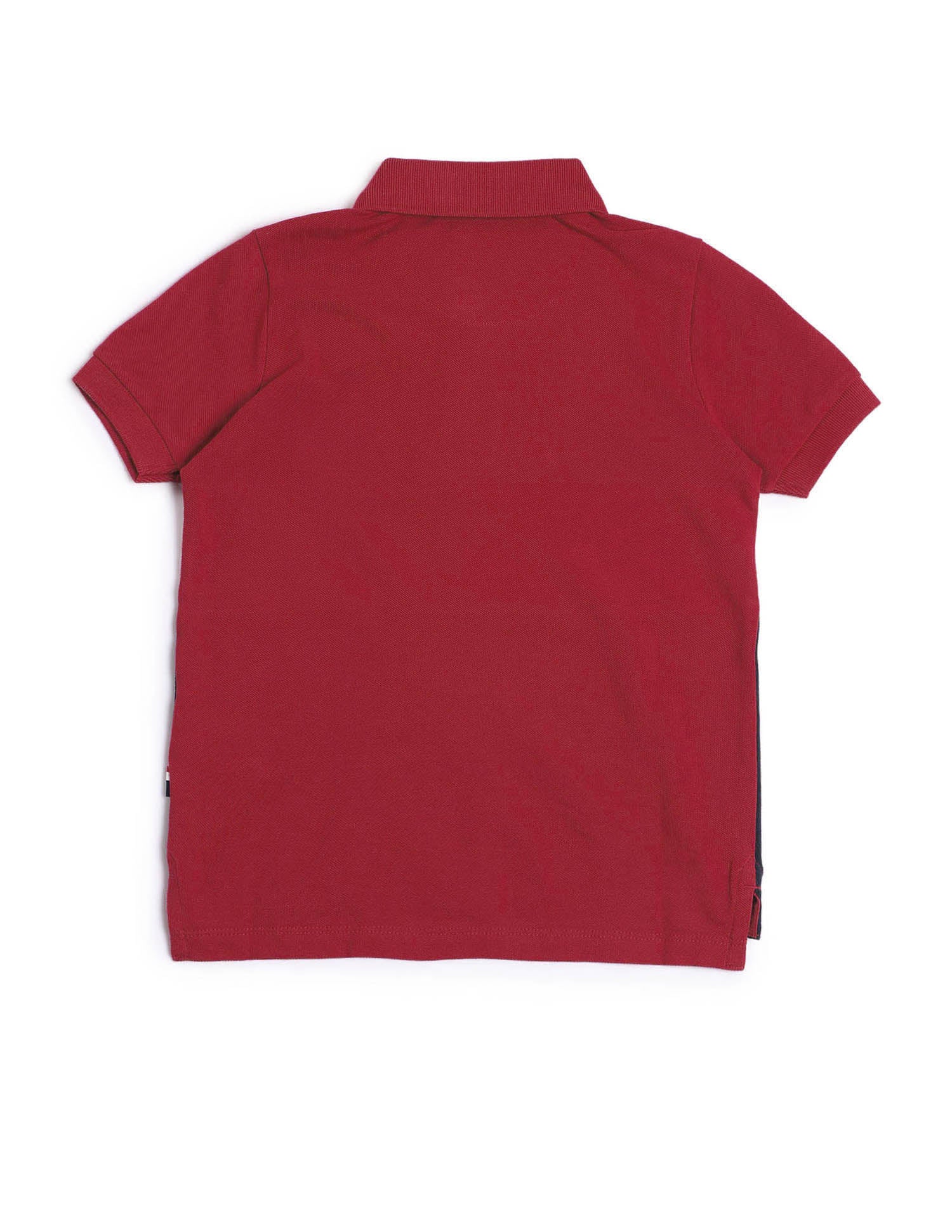 Boys Colourblock Regular Fit Polo Shirt Medium Red - U.S. POLO ASSN. | Large