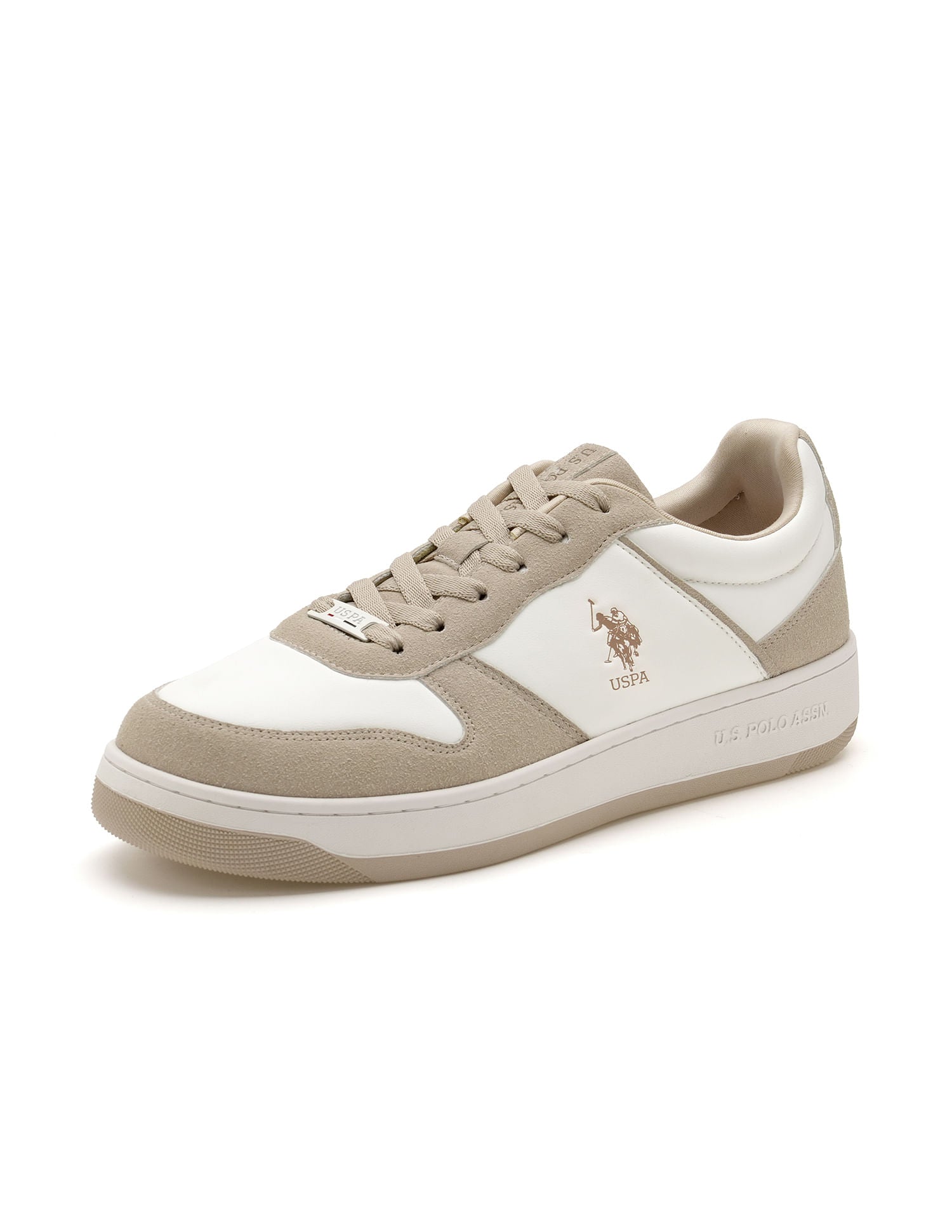 Men Joan Colourblocked Sneakers Beige - U.S. POLO ASSN. | Large