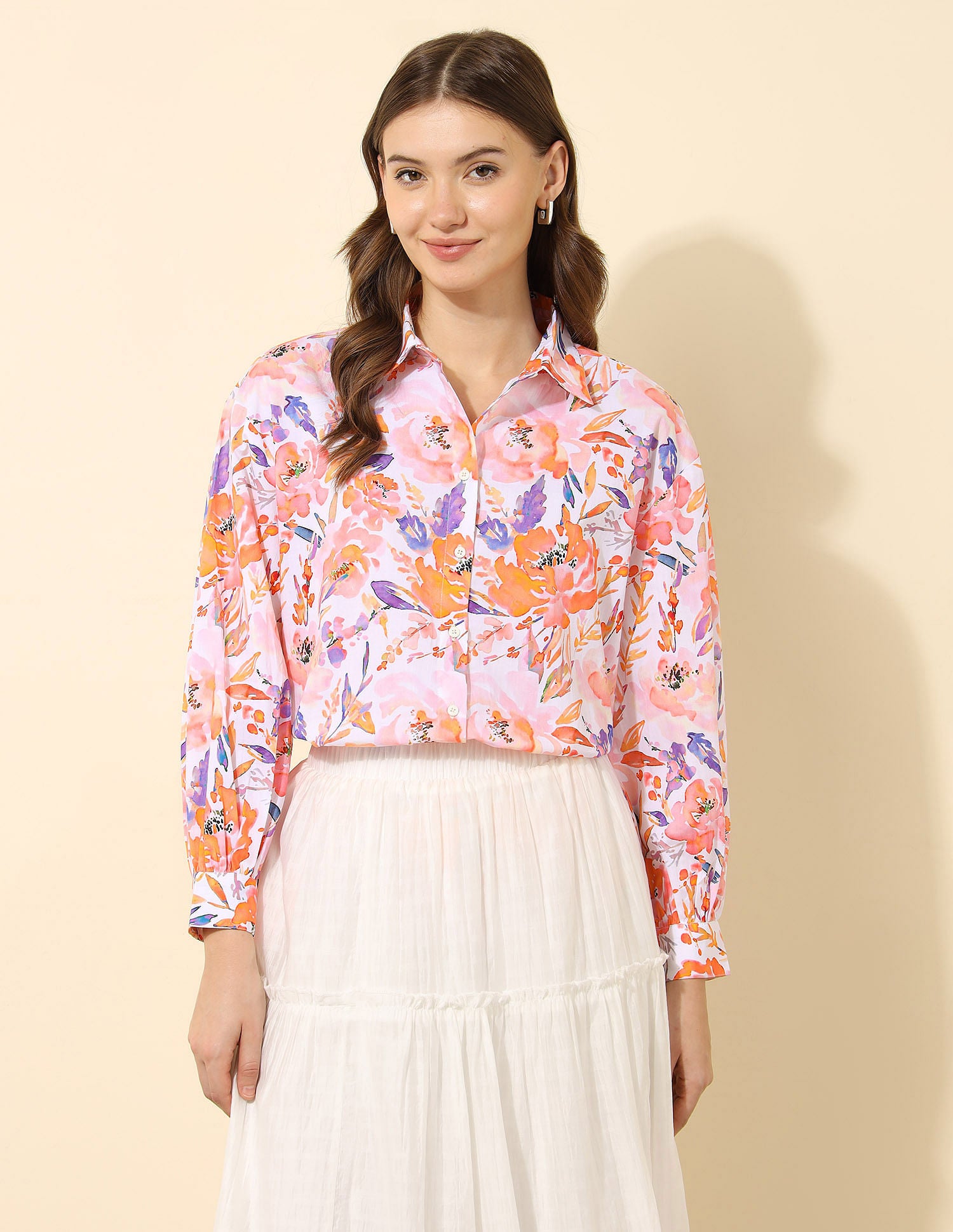 Relaxed Fit Floral Printed Shirt Multi-colour - U.S. POLO ASSN. | Large