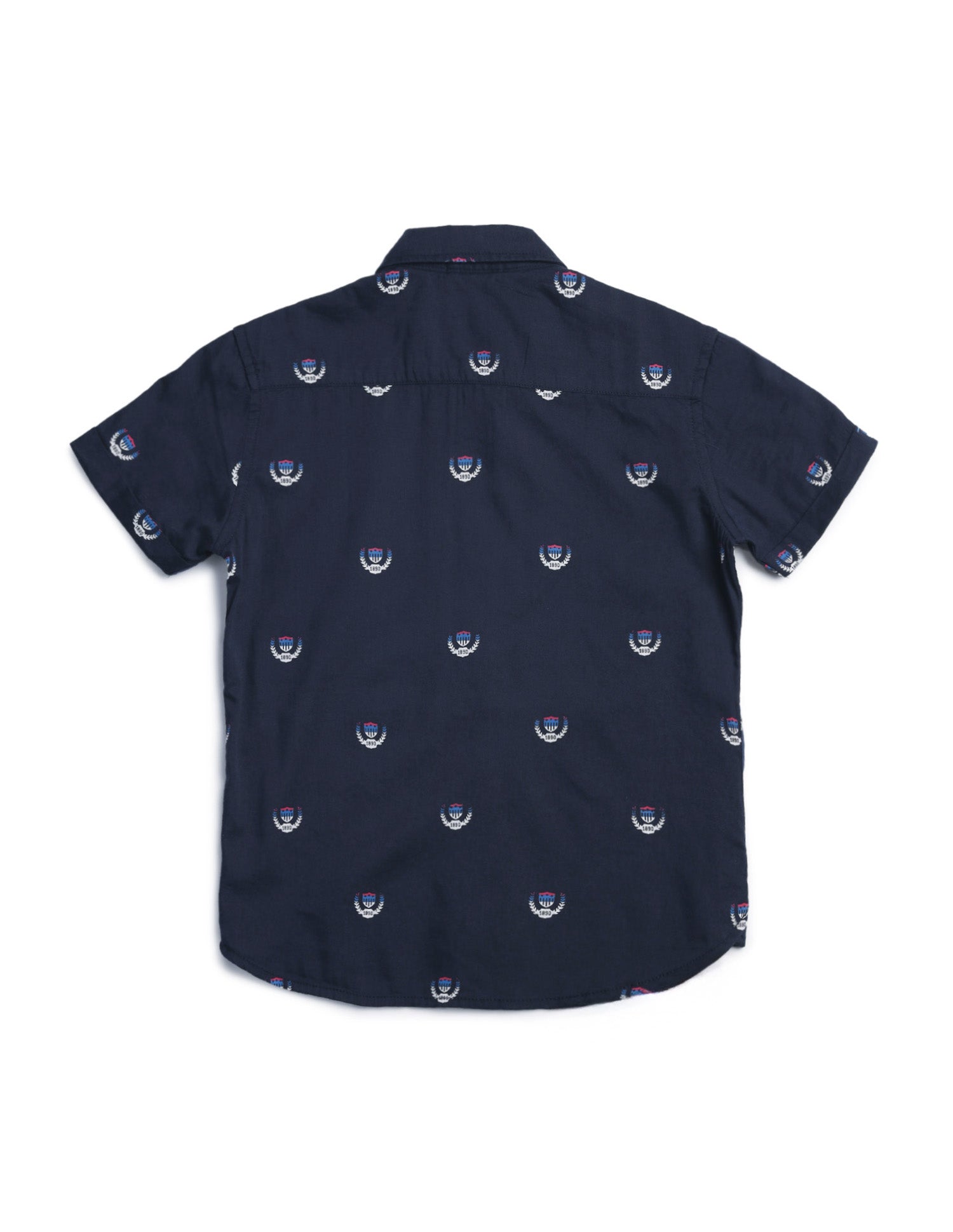 Boys Regular Fit All Over Printed Shirt Navy - U.S. POLO ASSN. | Large