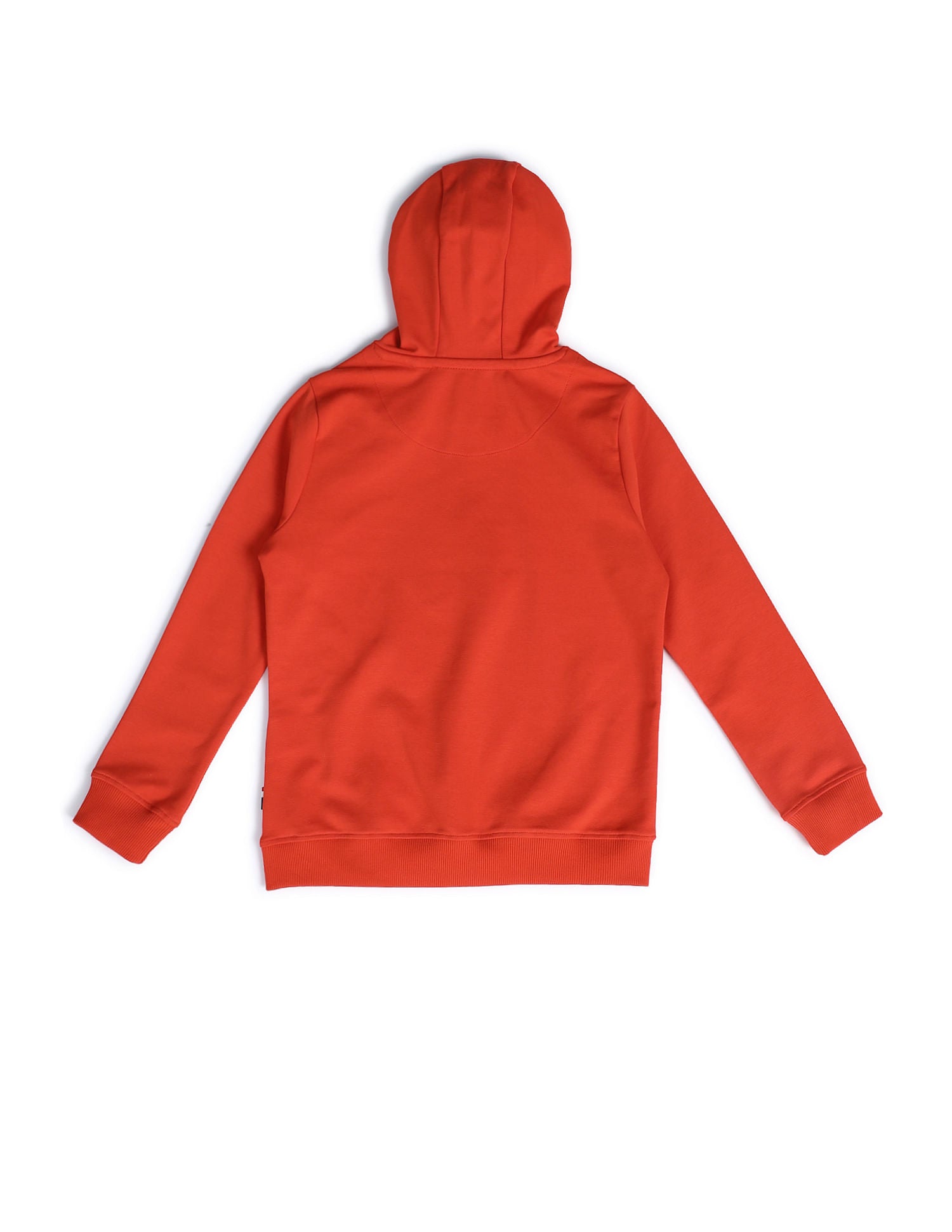 Boys Brand Printed Hooded Sweatshirt Dark Orange - U.S. POLO ASSN. | Large