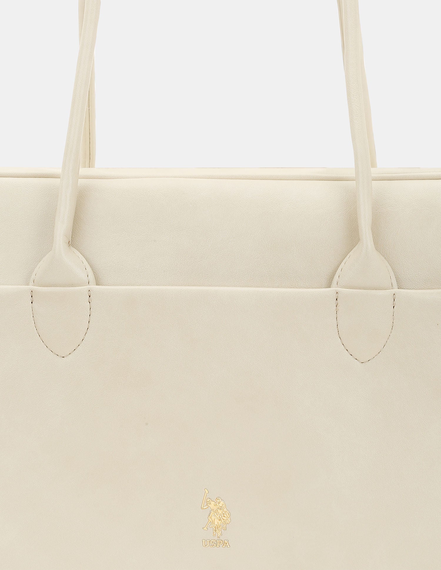 Women Blynn Compact Work Satchel Bag with Inner Pockets Beige - U.S. POLO ASSN. | Large