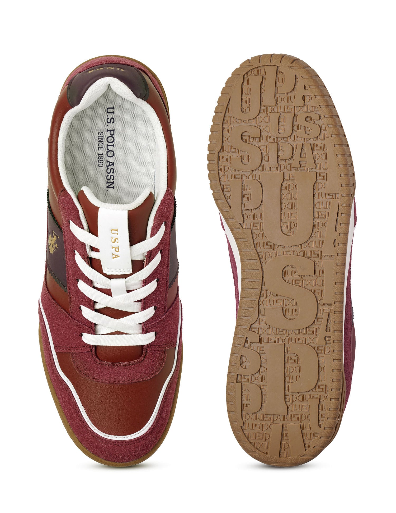 Men Rever Sneakers Burgundy - U.S. Polo Assn. India | Large