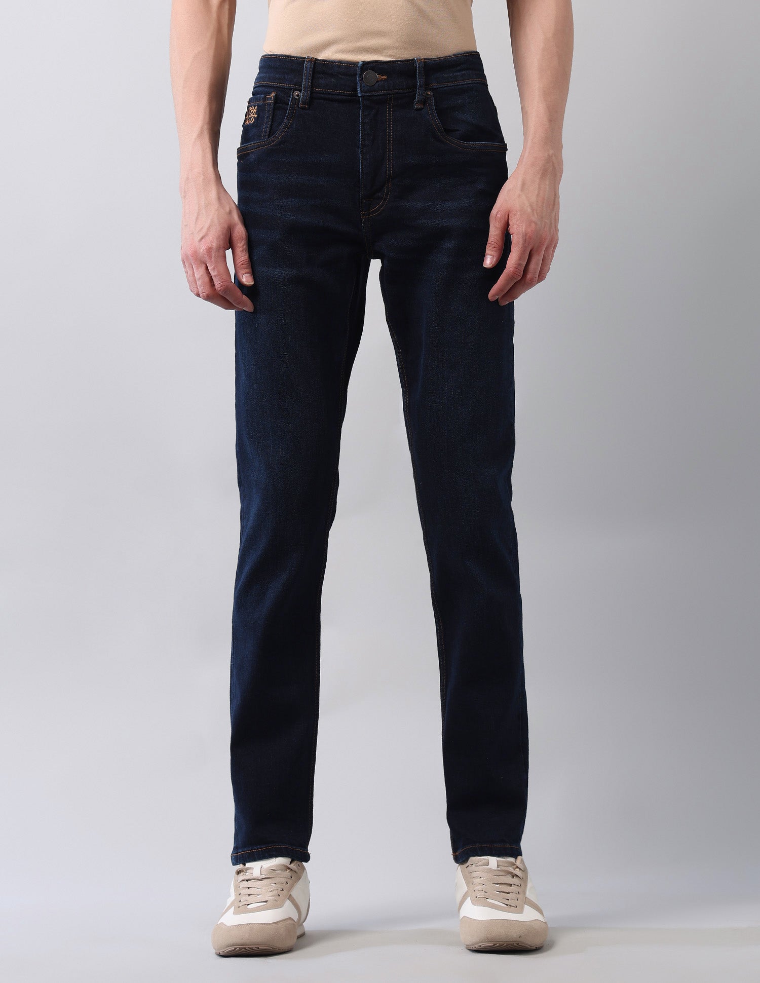 Brandon Slim Tapered Fit Blue Jeans Blue - U.S. POLO ASSN. | Large