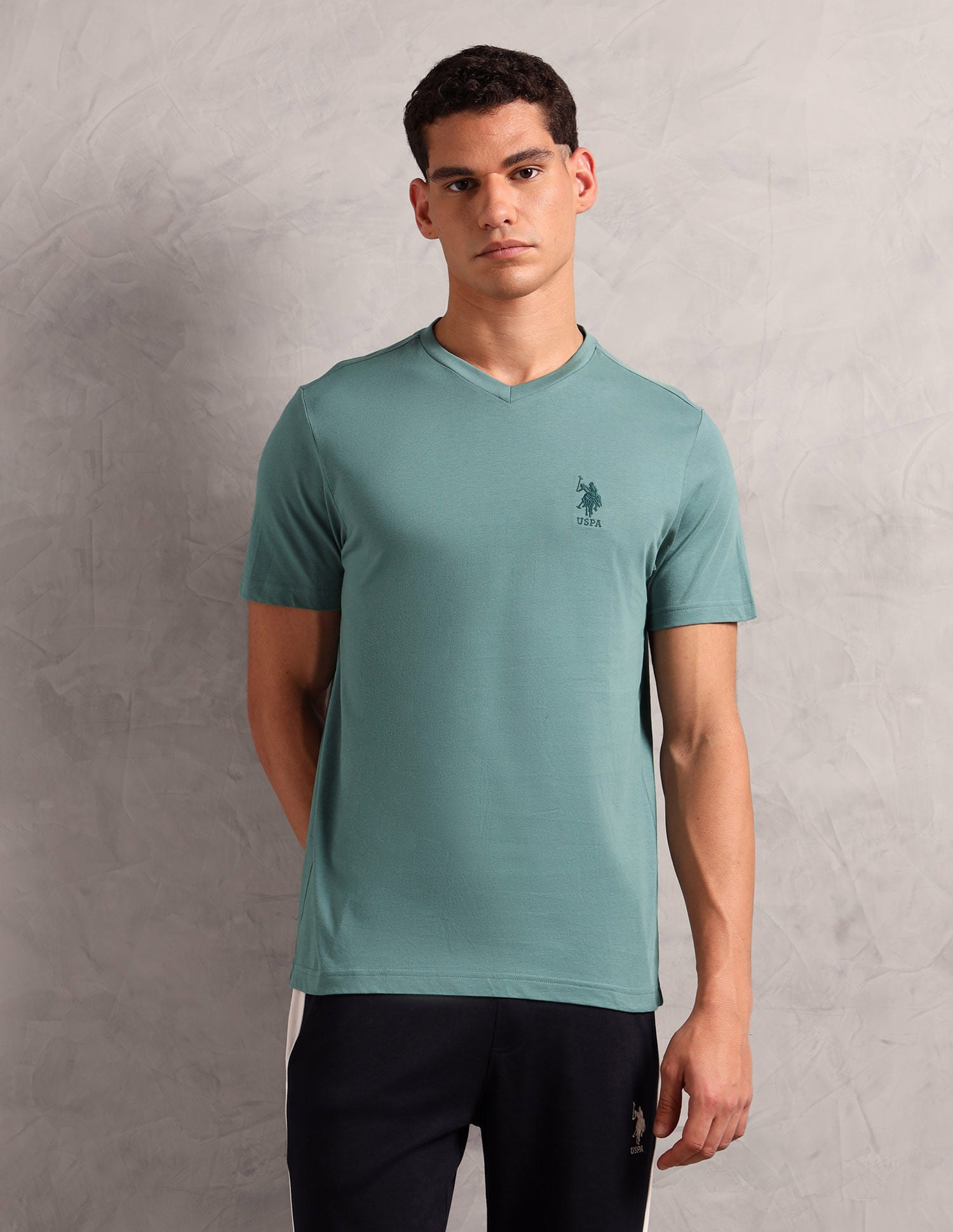 Breathable Comfort Fit I638 Lounge T-Shirt - Pack Of 1 Sage Green - U.S. POLO ASSN. | Large