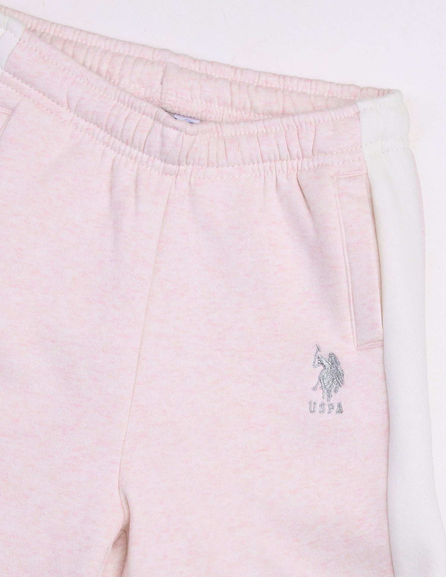 Solid Loose Fit Track Pants Pink - U.S. Polo Assn. India | Large