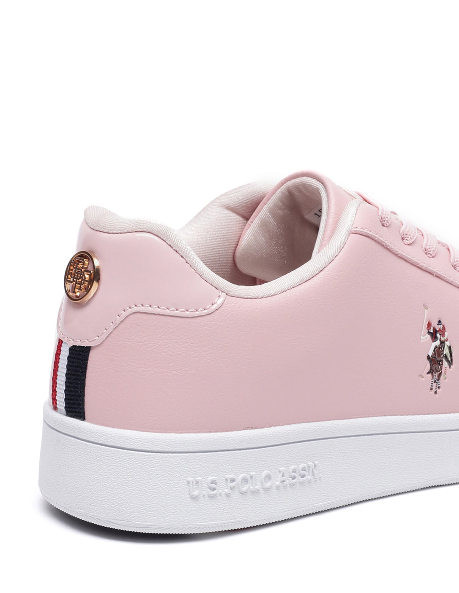 Women Metallic Logo Rylee 2.0 Sneakers Light Pink - U.S. Polo Assn. India | Large