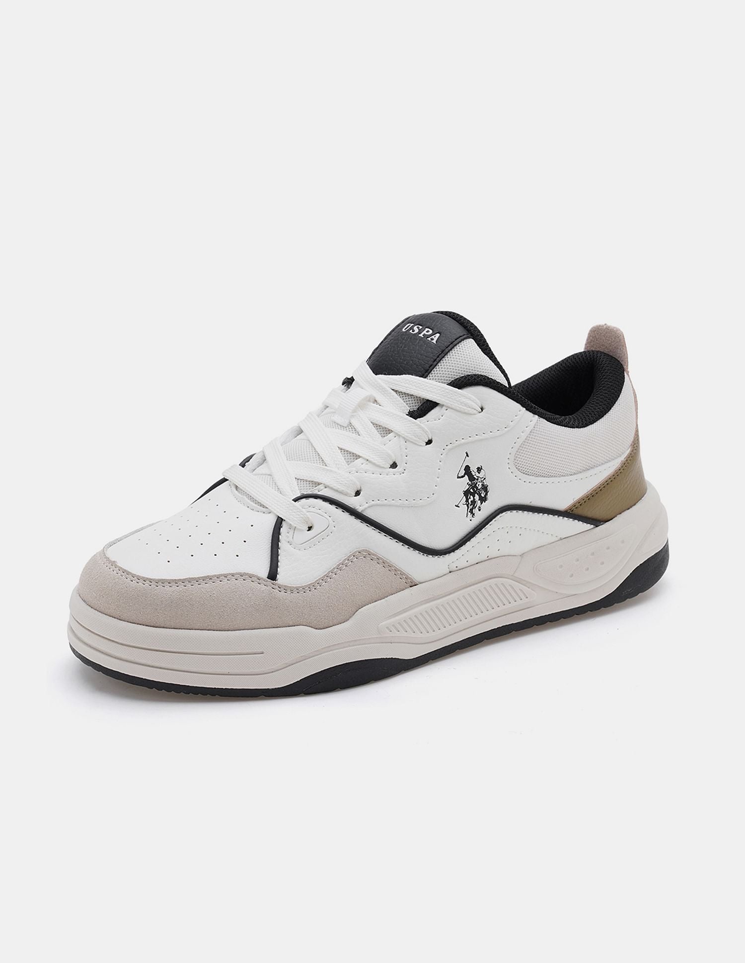 Men Odore Colour Blocked Sneakers Off White - U.S. POLO ASSN. | Large