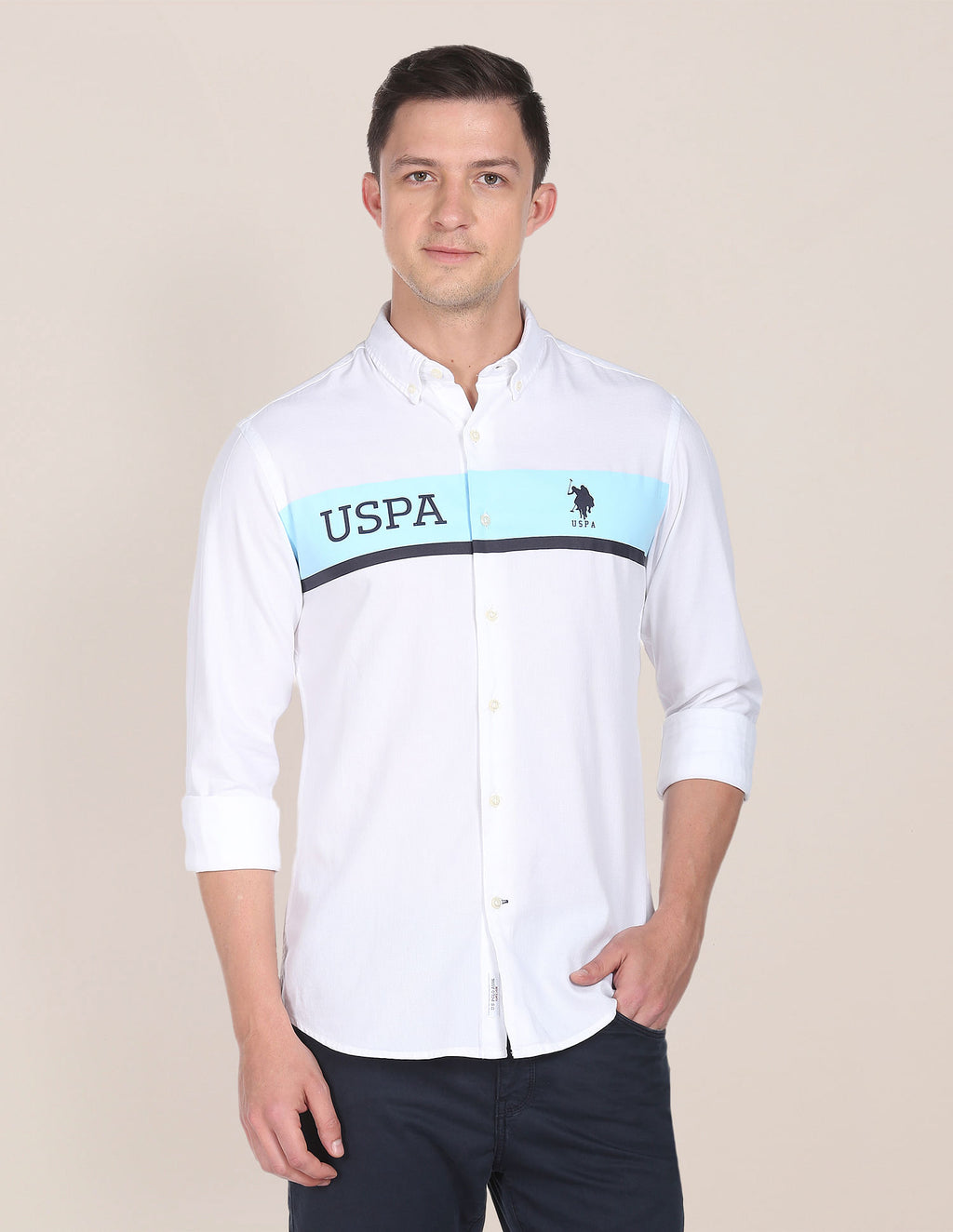 Uspa white outlet polo shirt