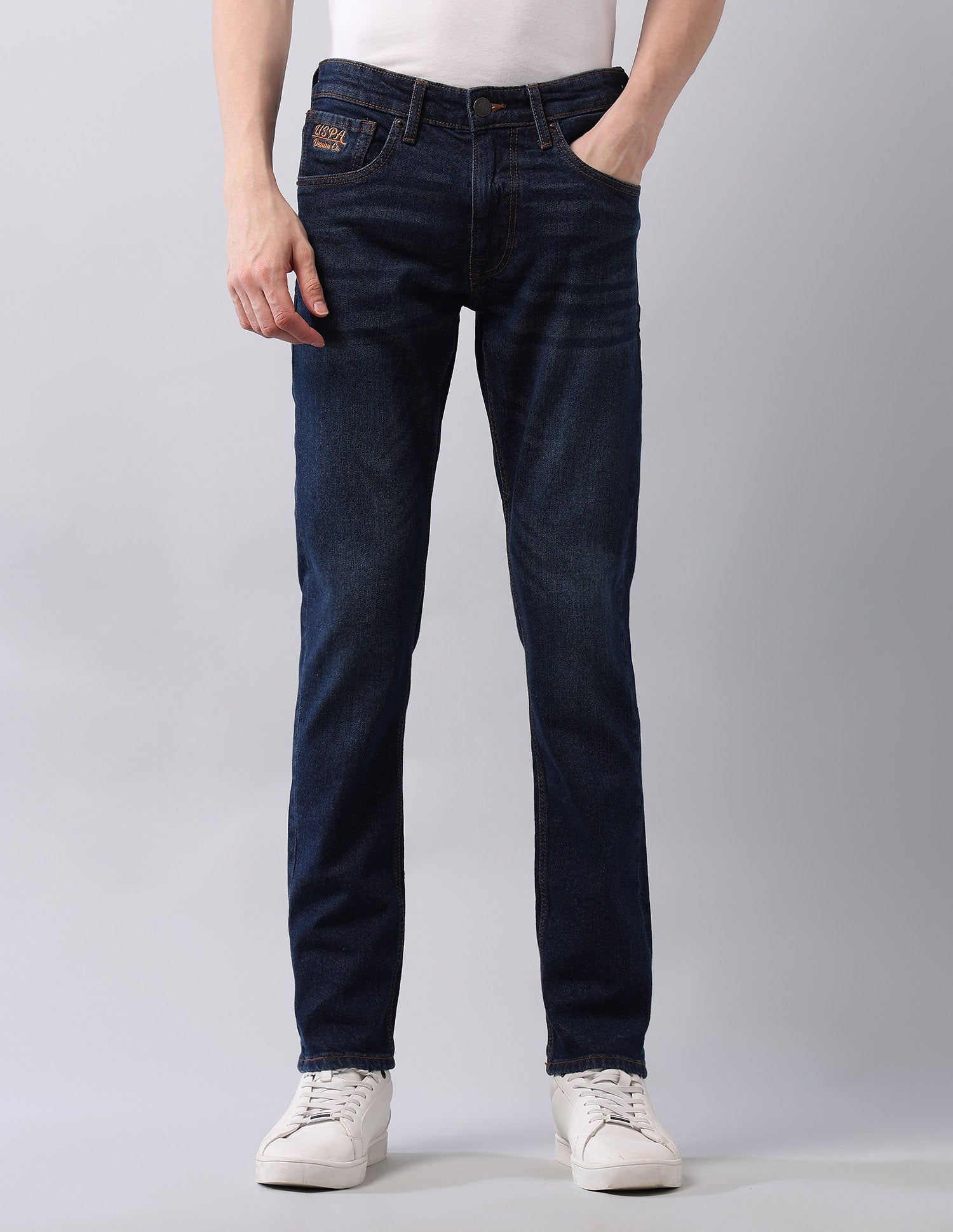Regallo Skinny Fit Blue Jeans Blue - U.S. Polo Assn. India | Large