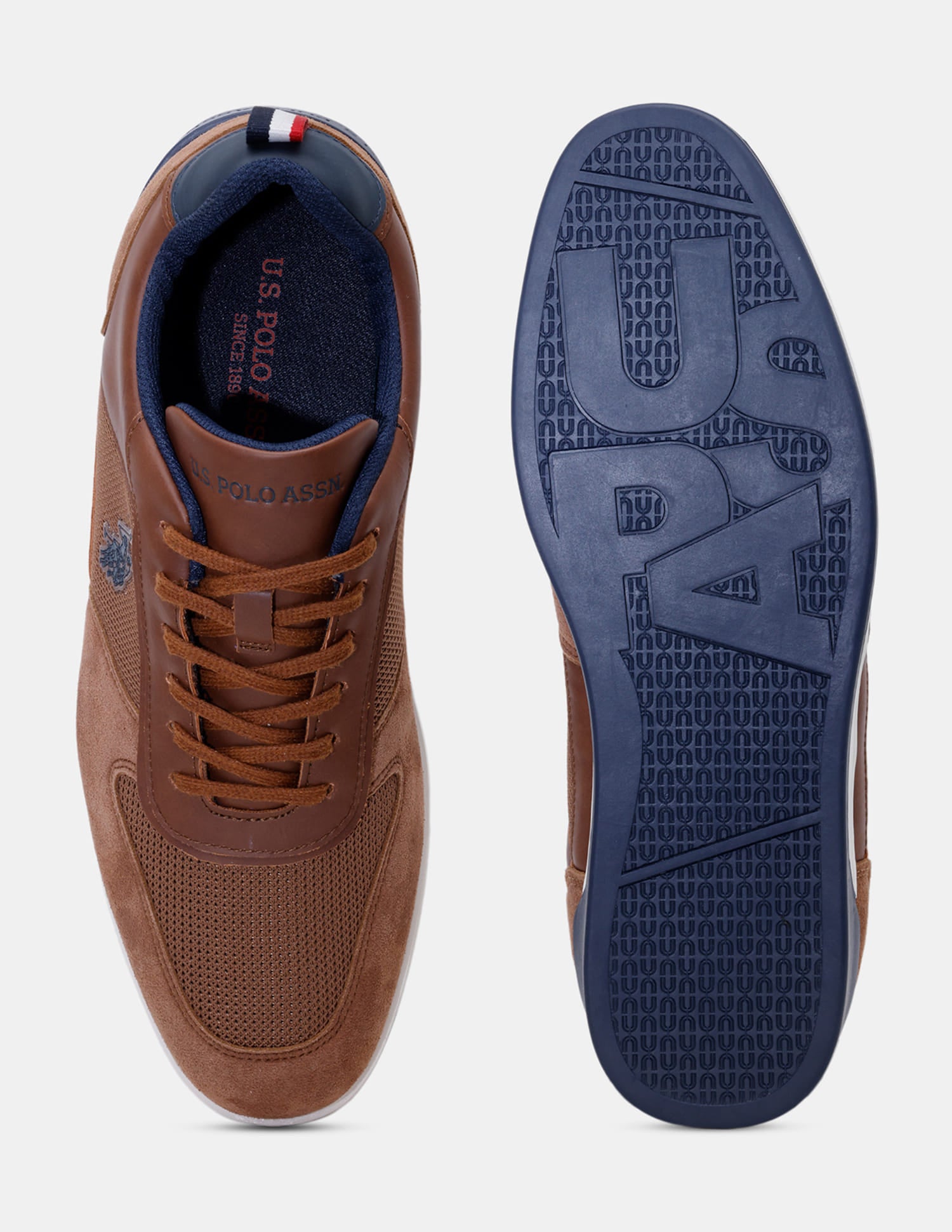 Men Ignacio Smart Casuals Sneakers Tan - U.S. Polo Assn. India | Large