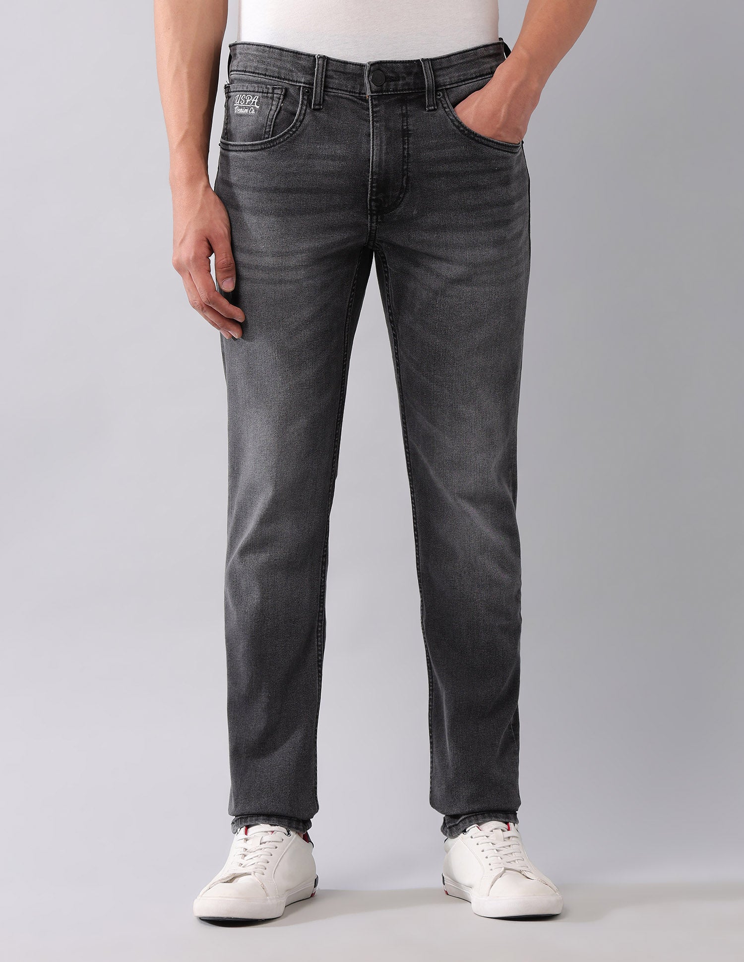 Brandon Slim Tapered Fit Black Jeans Black - U.S. POLO ASSN. | Large