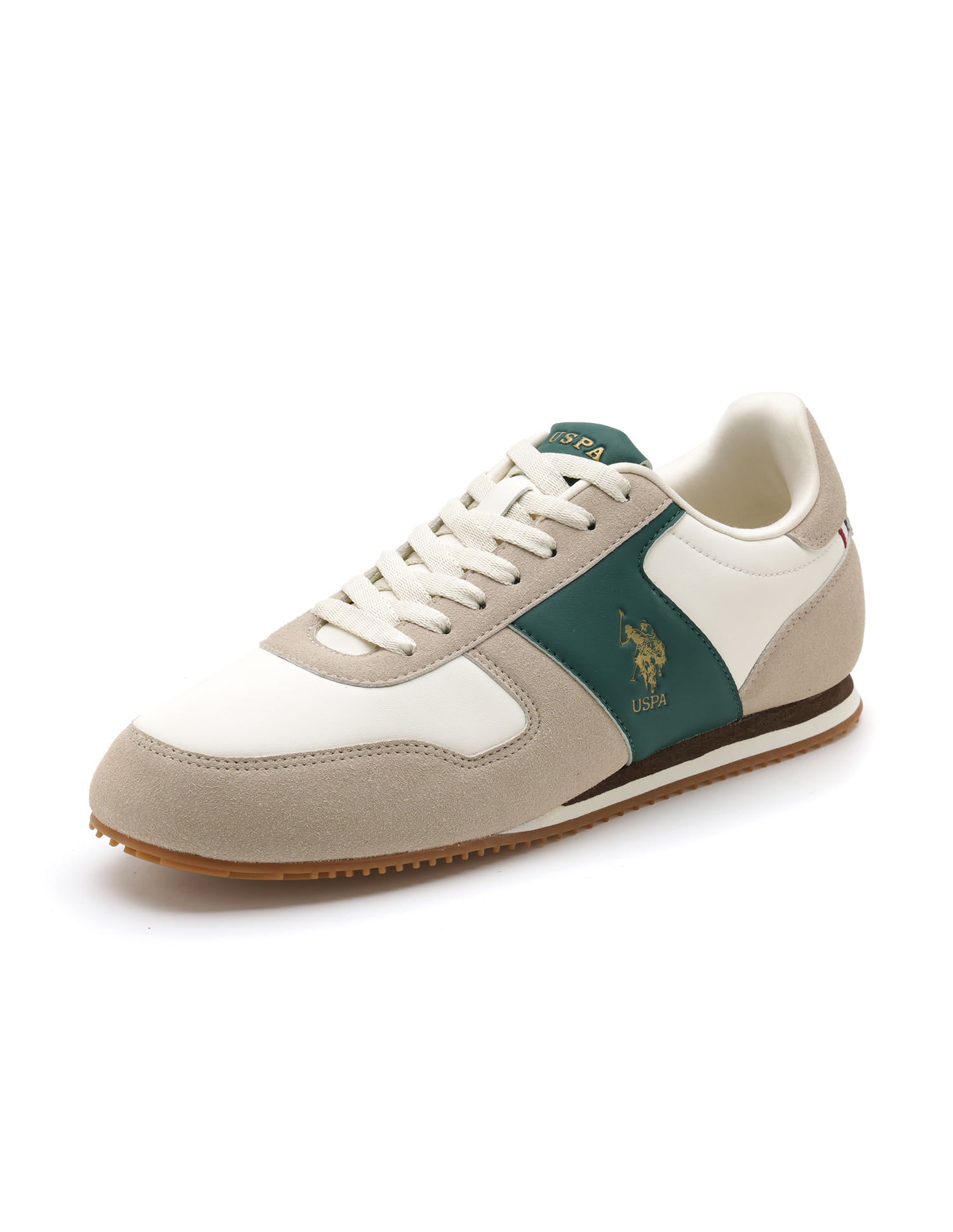 Men Enco Suede Colourblocked Sneakers Multi-colour - U.S. Polo Assn. India | Large