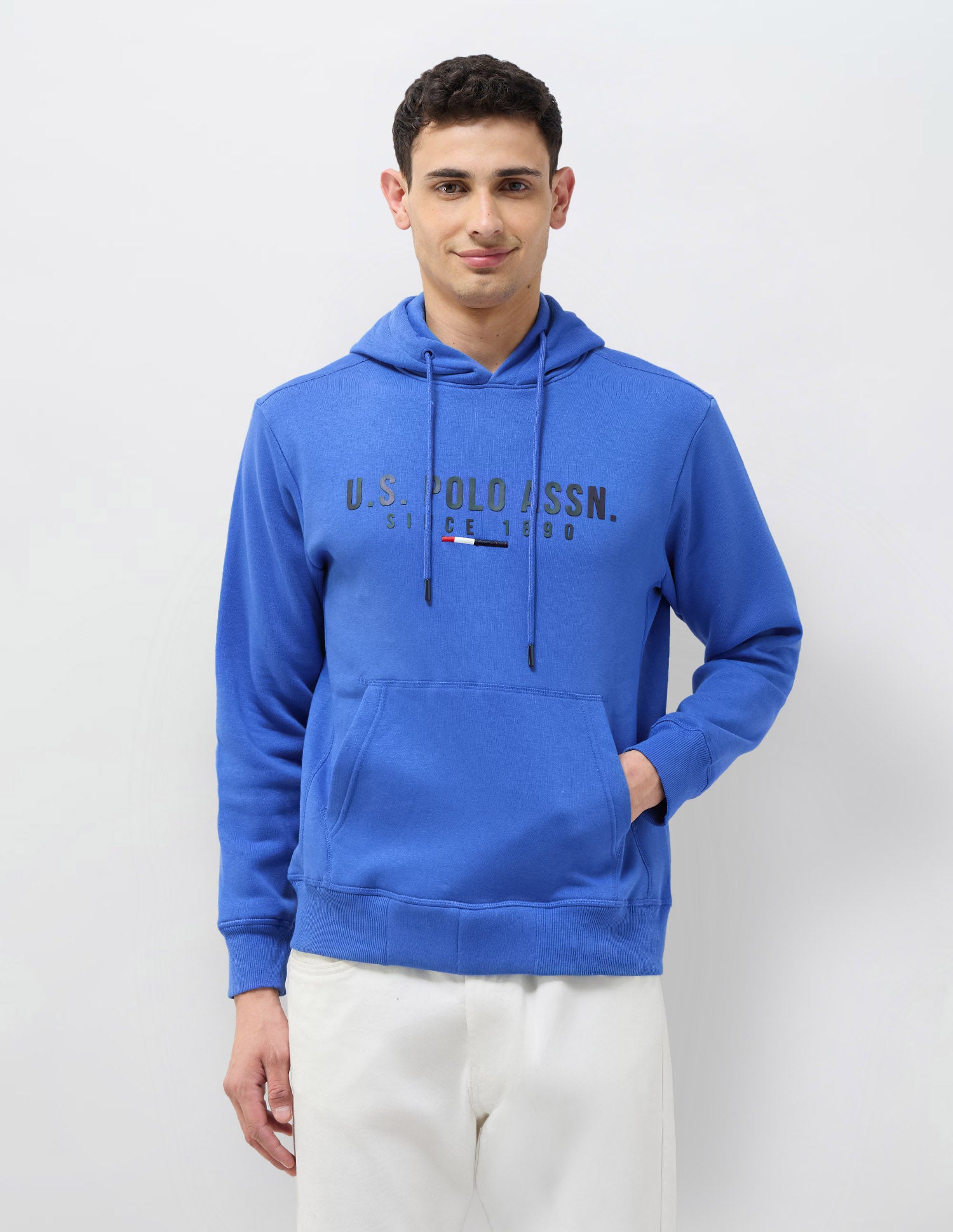 Brand Embossed Regular Fit Sweatshirt Royal Blue - U.S. POLO ASSN. | Large