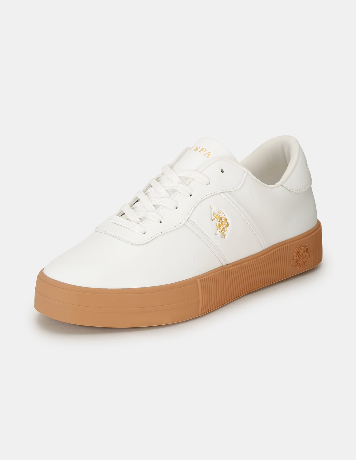 Men Round Toe Mees 2.0 Sneakers Off White - U.S. Polo Assn. India | Large