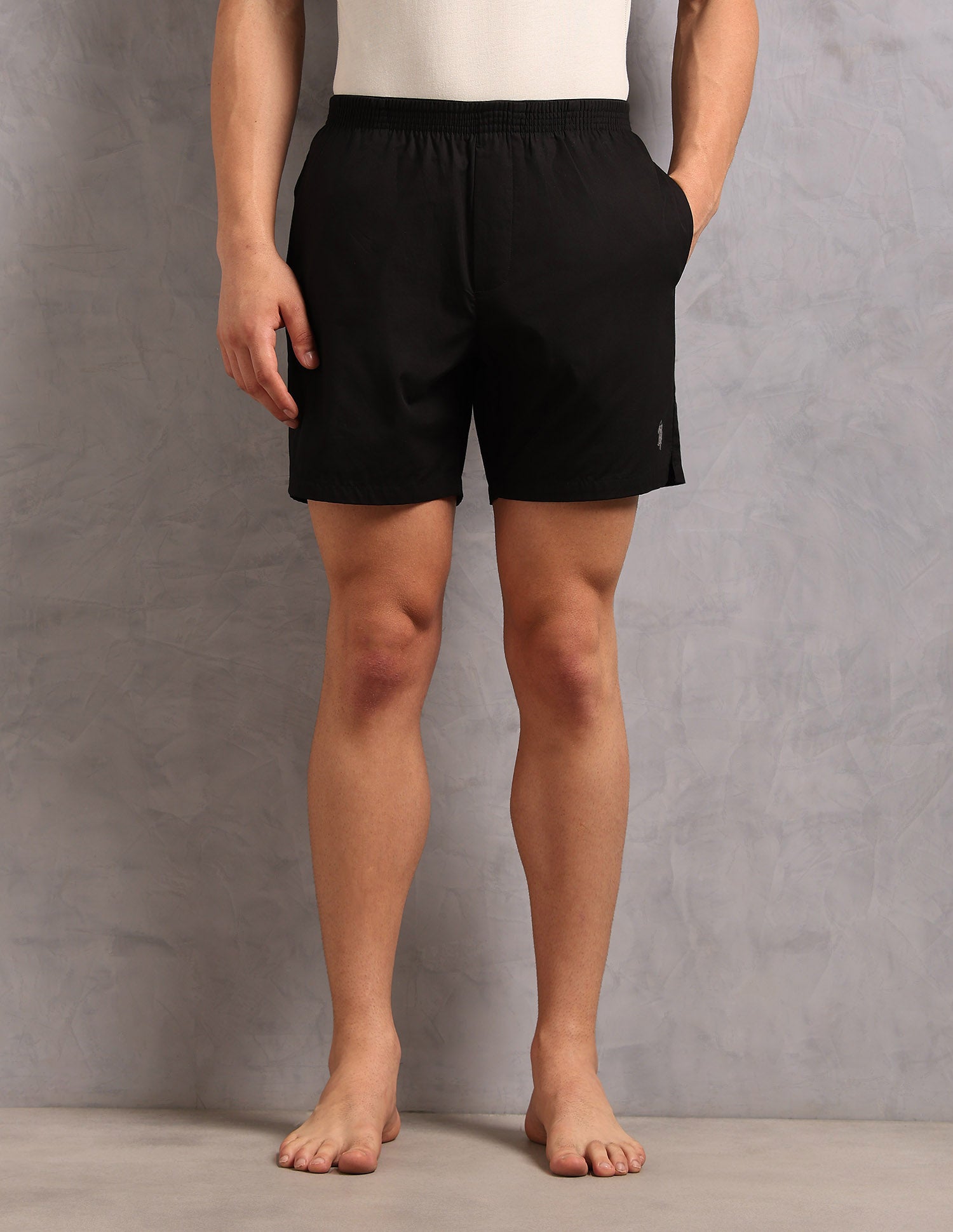 Solid Breathable OEX13 Boxers - Pack Of 1 Black - U.S. Polo Assn. India | Large