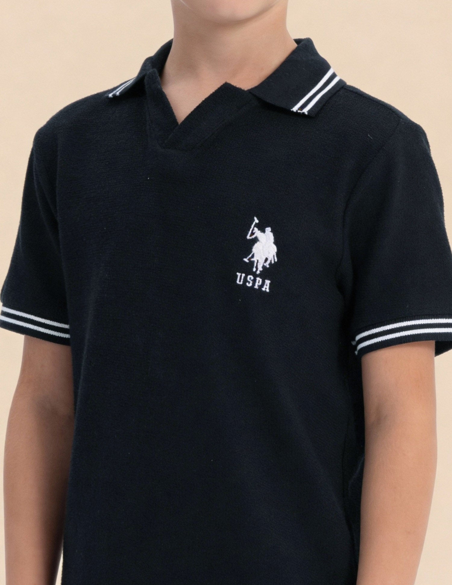 Numeric Brand Printed Regular Fit Polo Shirt Navy - U.S. Polo Assn. India | Large