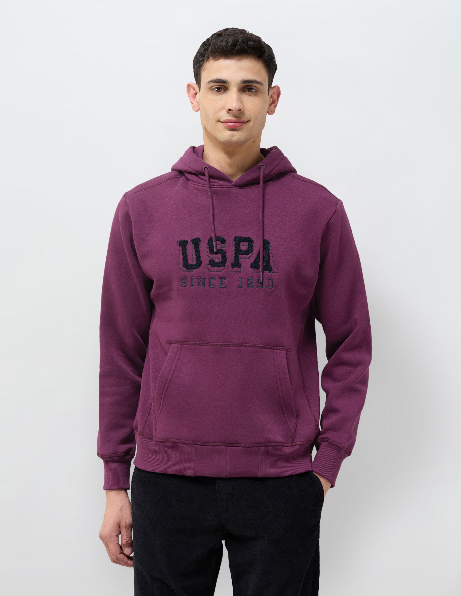 Brand Embroidered Regular Fit Sweatshirt Violet - U.S. POLO ASSN. | Large