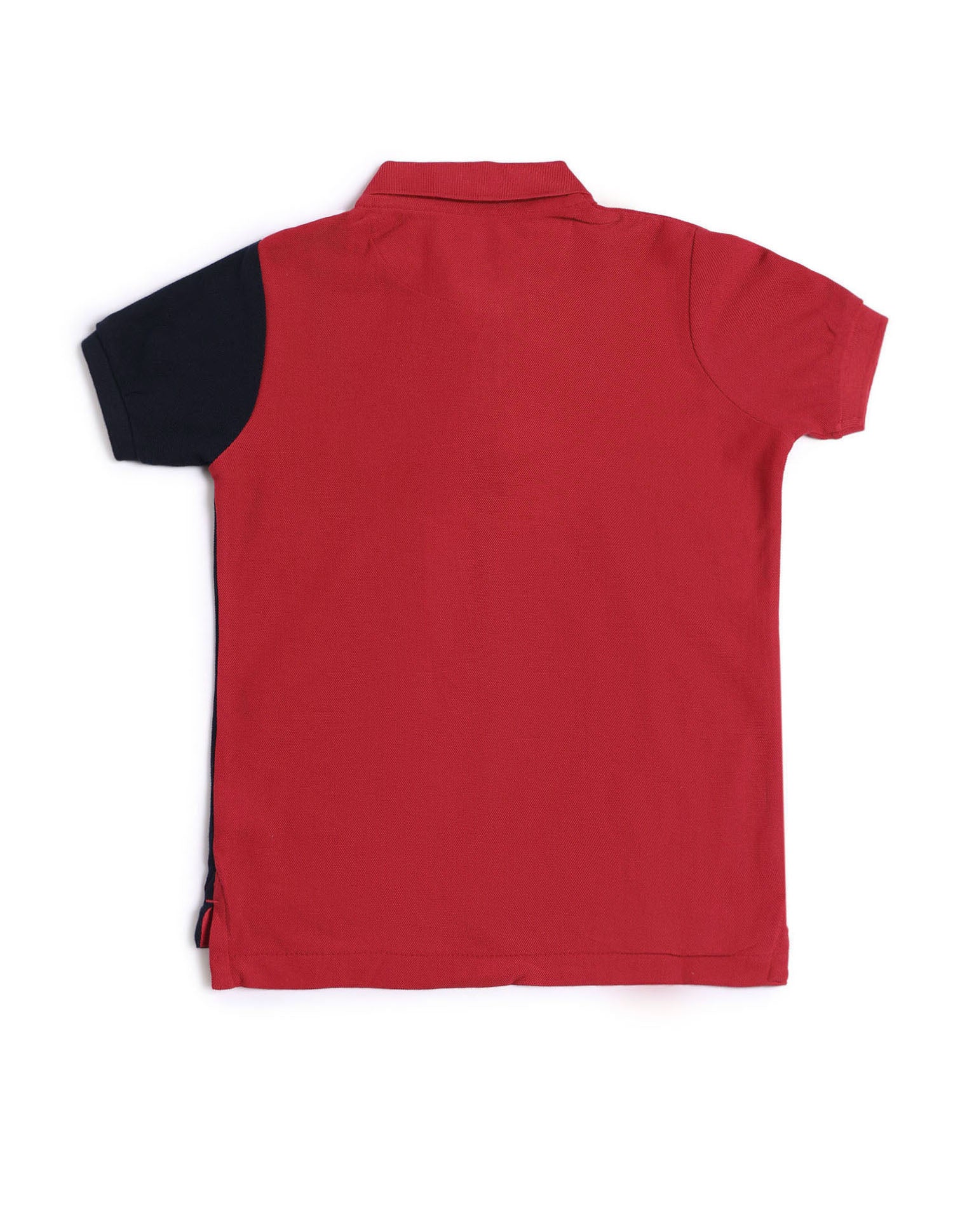 Boys Colour blocked Regular Fit Polo Shirt Medium Red - U.S. POLO ASSN. | Large