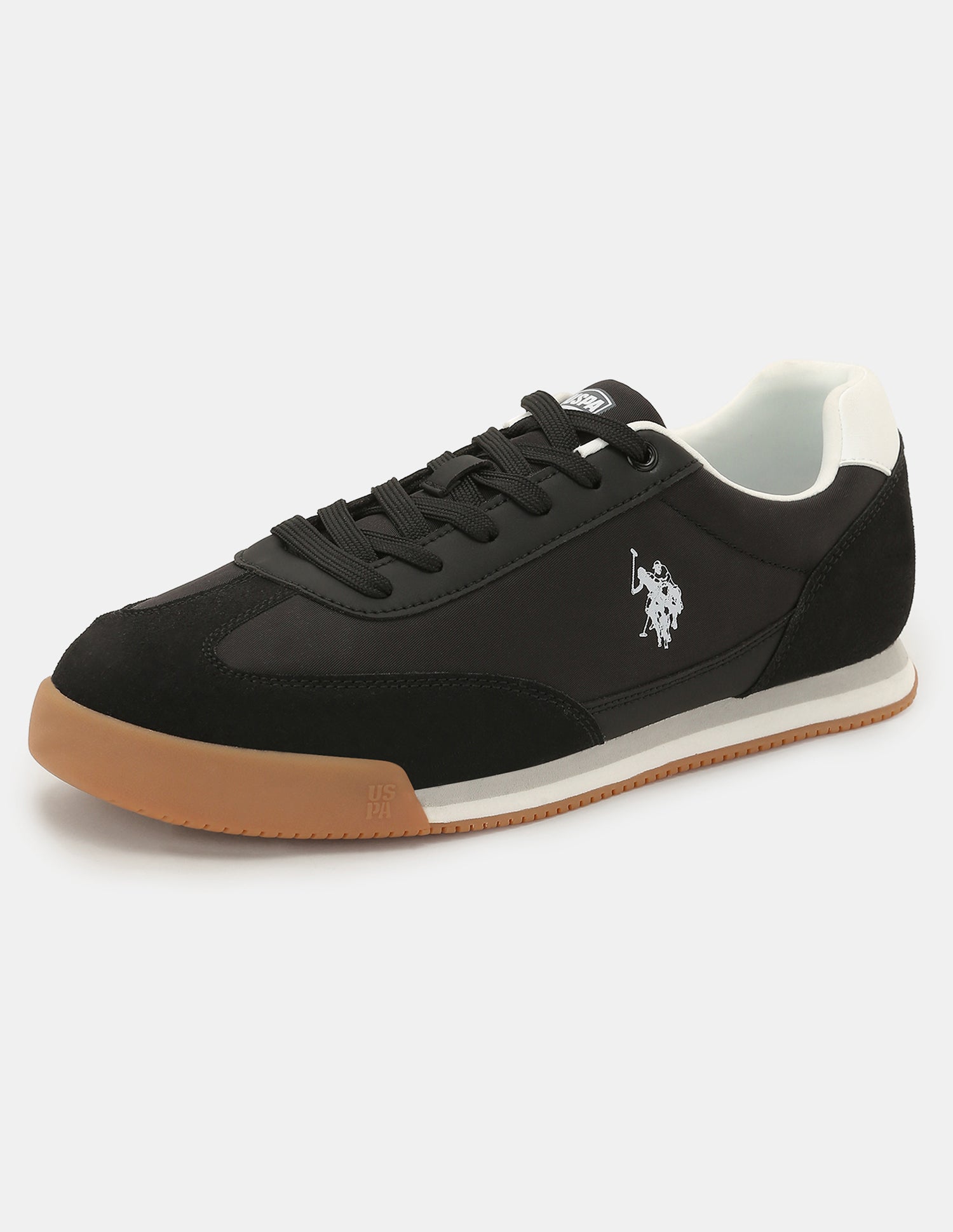 Men Solid Sinope Sneakers Black - U.S. Polo Assn. India | Large