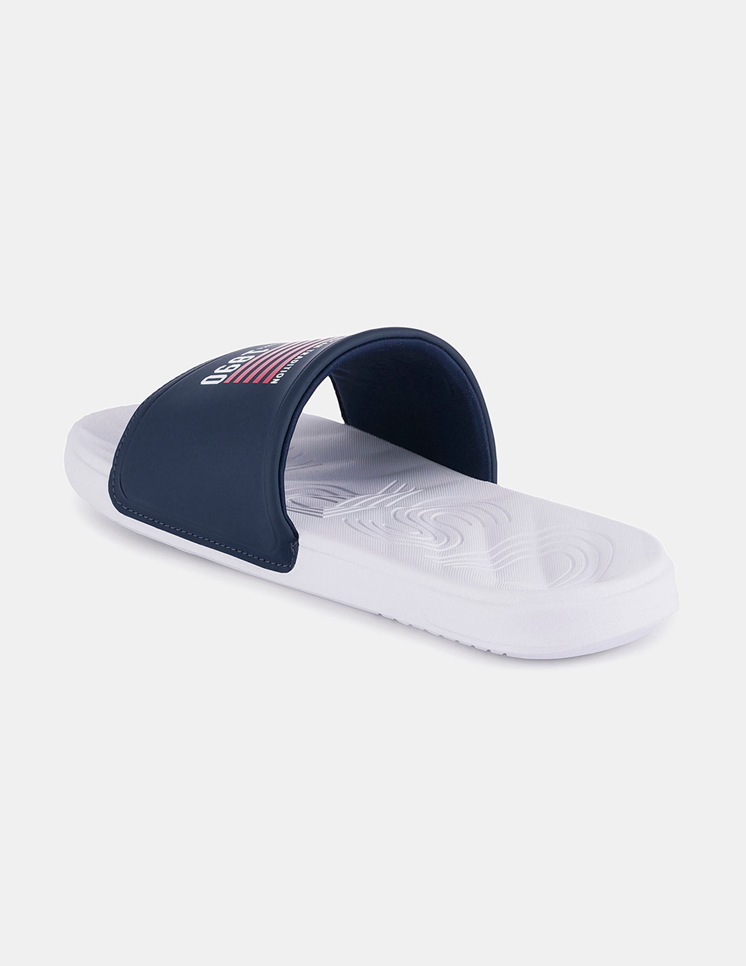 Men Brand Printed Axer Slippers White - U.S. POLO ASSN. | Large