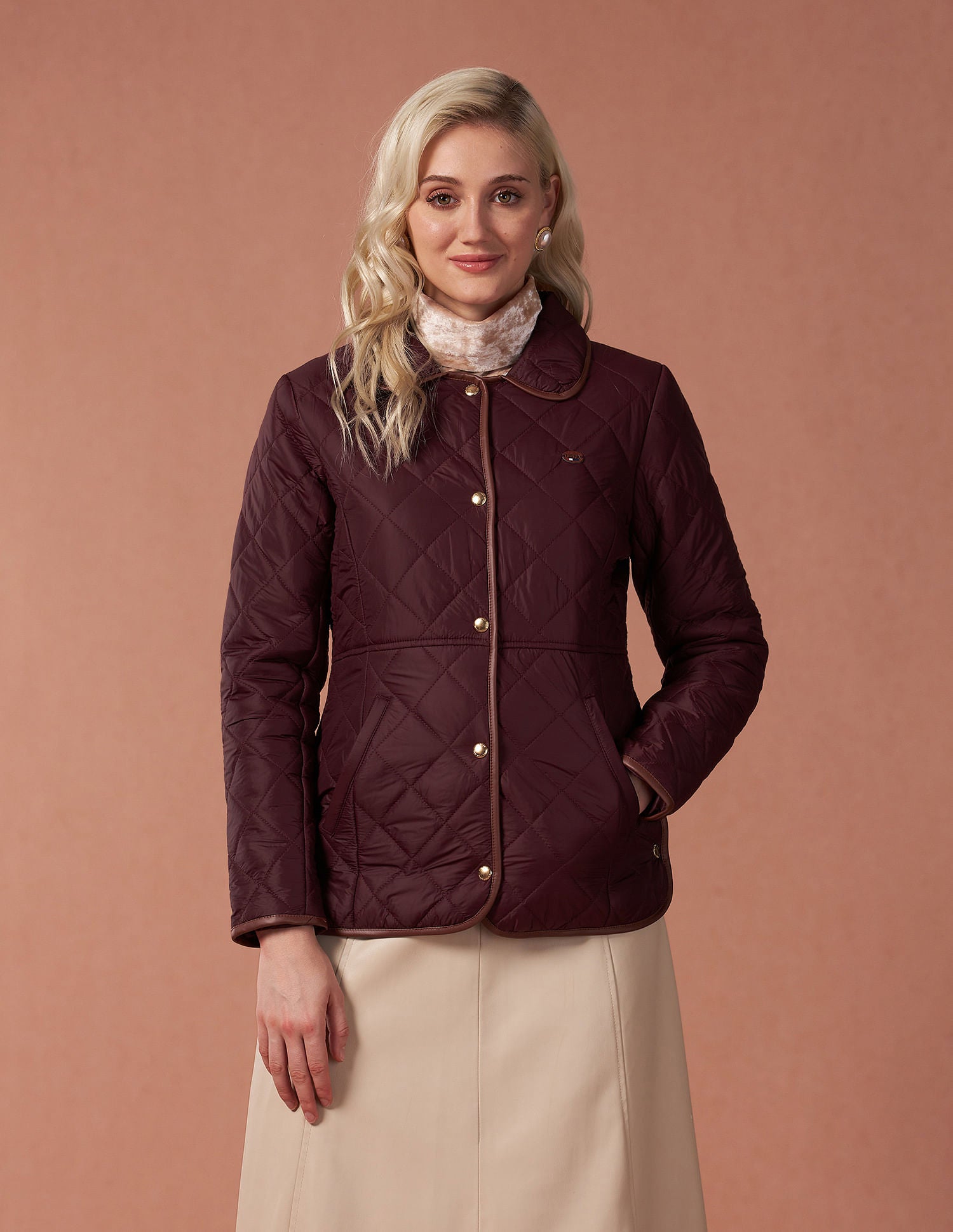 Jacquard Piping Blouson todayful 38 Todayful オリーブ38 Jacquard