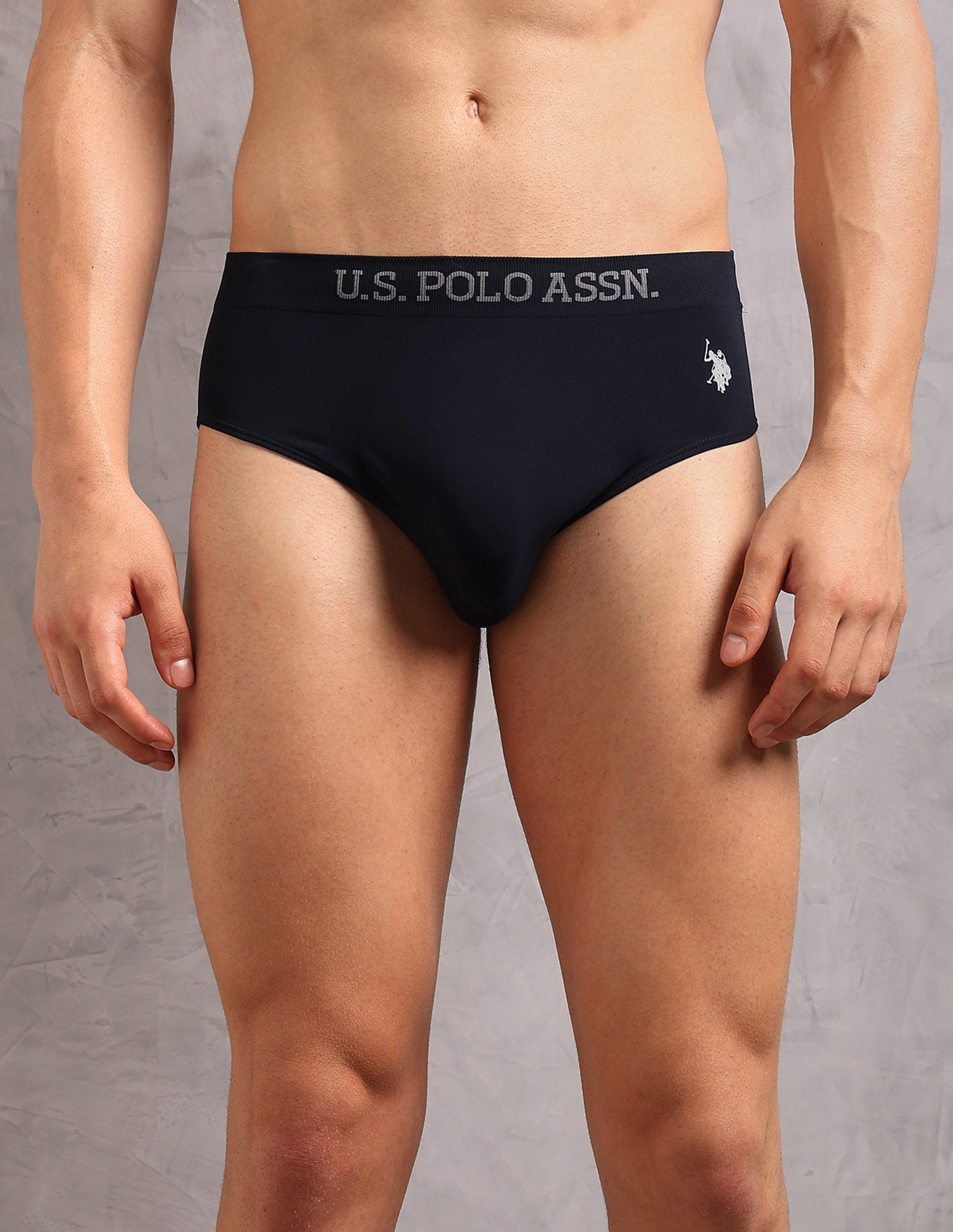 Ultra Stretch Breathable AB003 Briefs - Pack of 1 Navy - U.S. Polo Assn. India | Large