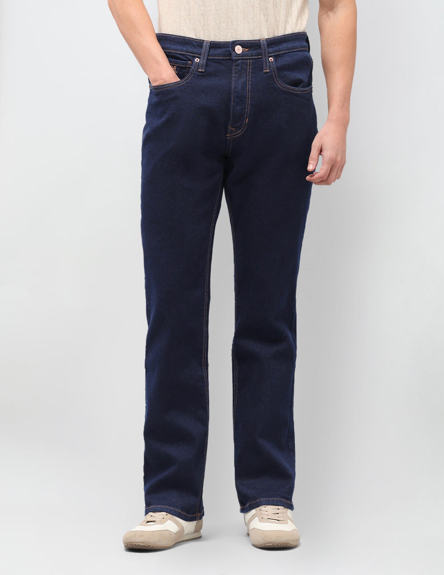 Solid Bootcut Jeans Blue - U.S. Polo Assn. India | Large