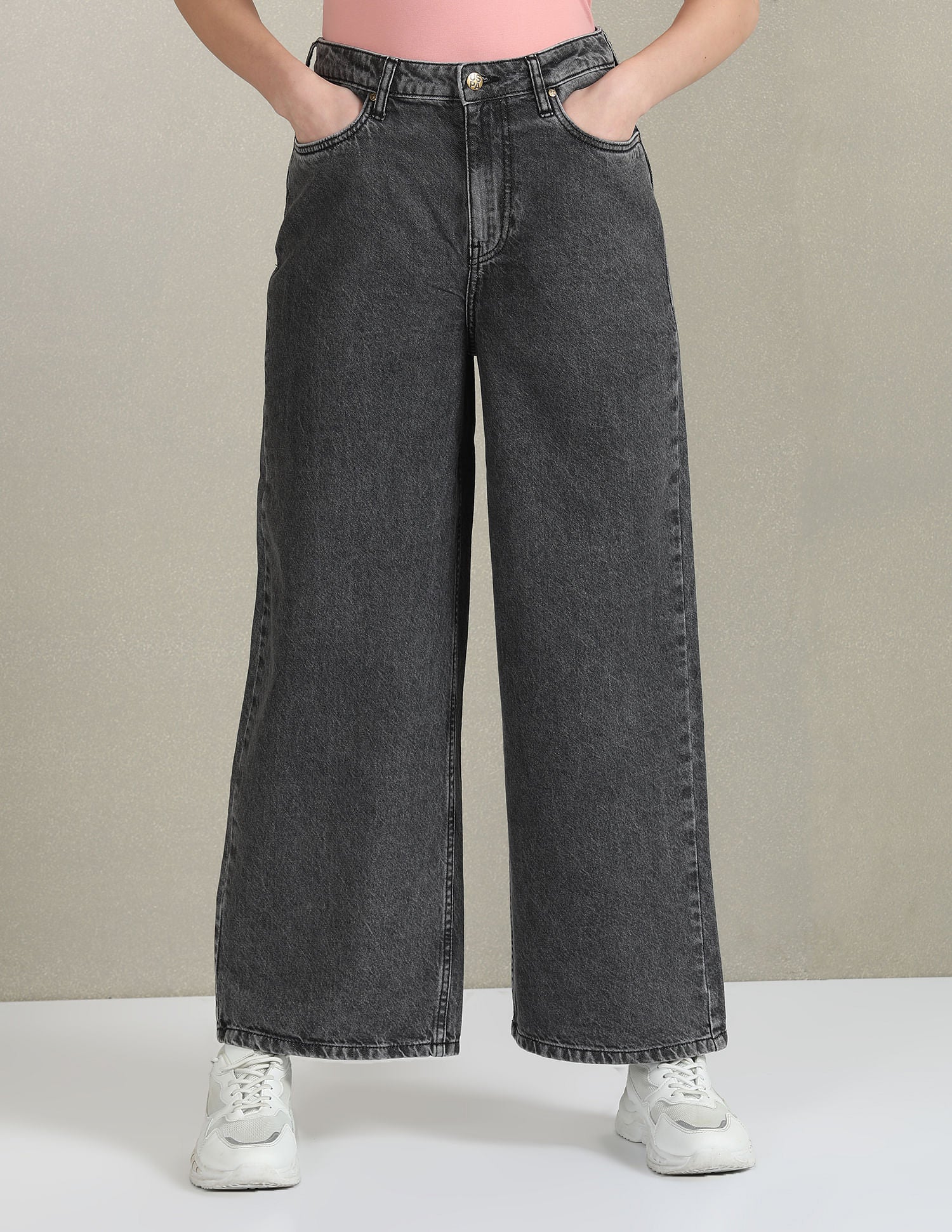 Mid Rise Rinsed Jeans Grey - U.S. POLO ASSN. | Large