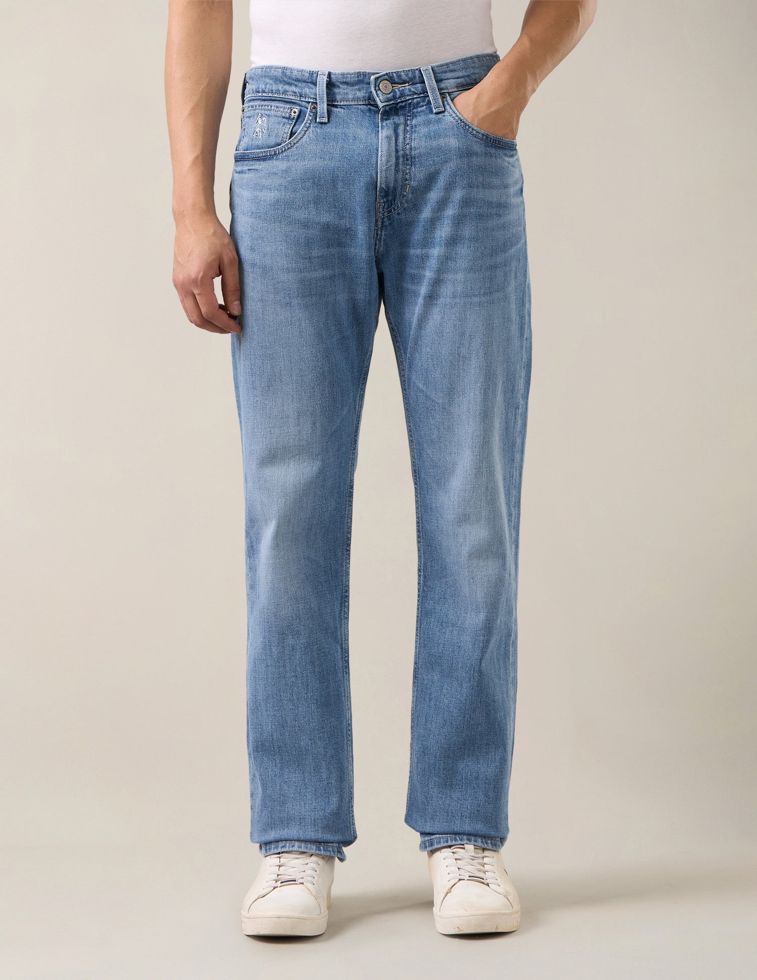 Mason Regular Straight Fit Blue Jeans Light Blue - U.S. Polo Assn. India | Large