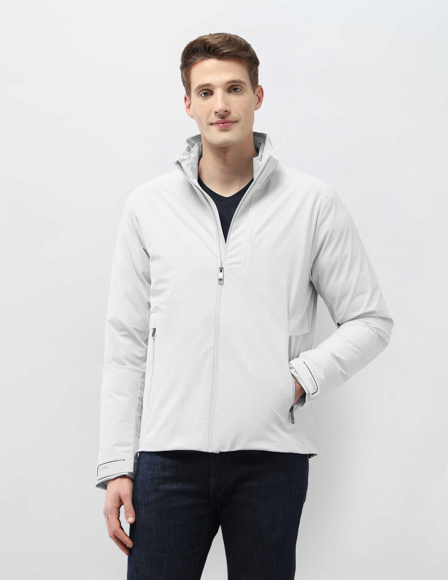 Reversible Puffer Jacket Grey - U.S. Polo Assn. India | Large