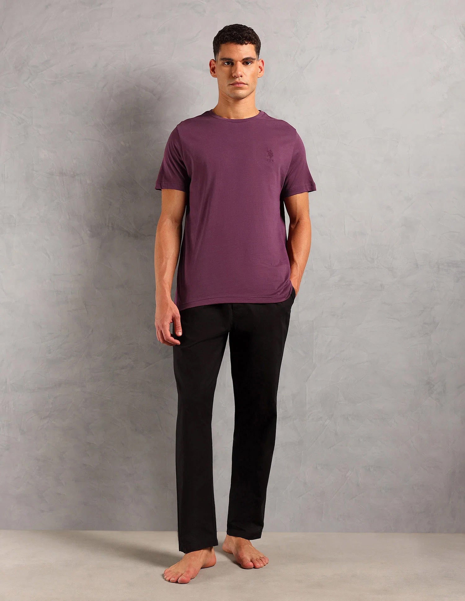 Solid Pure Cotton Sleep Set Navy - U.S. POLO ASSN. | Large