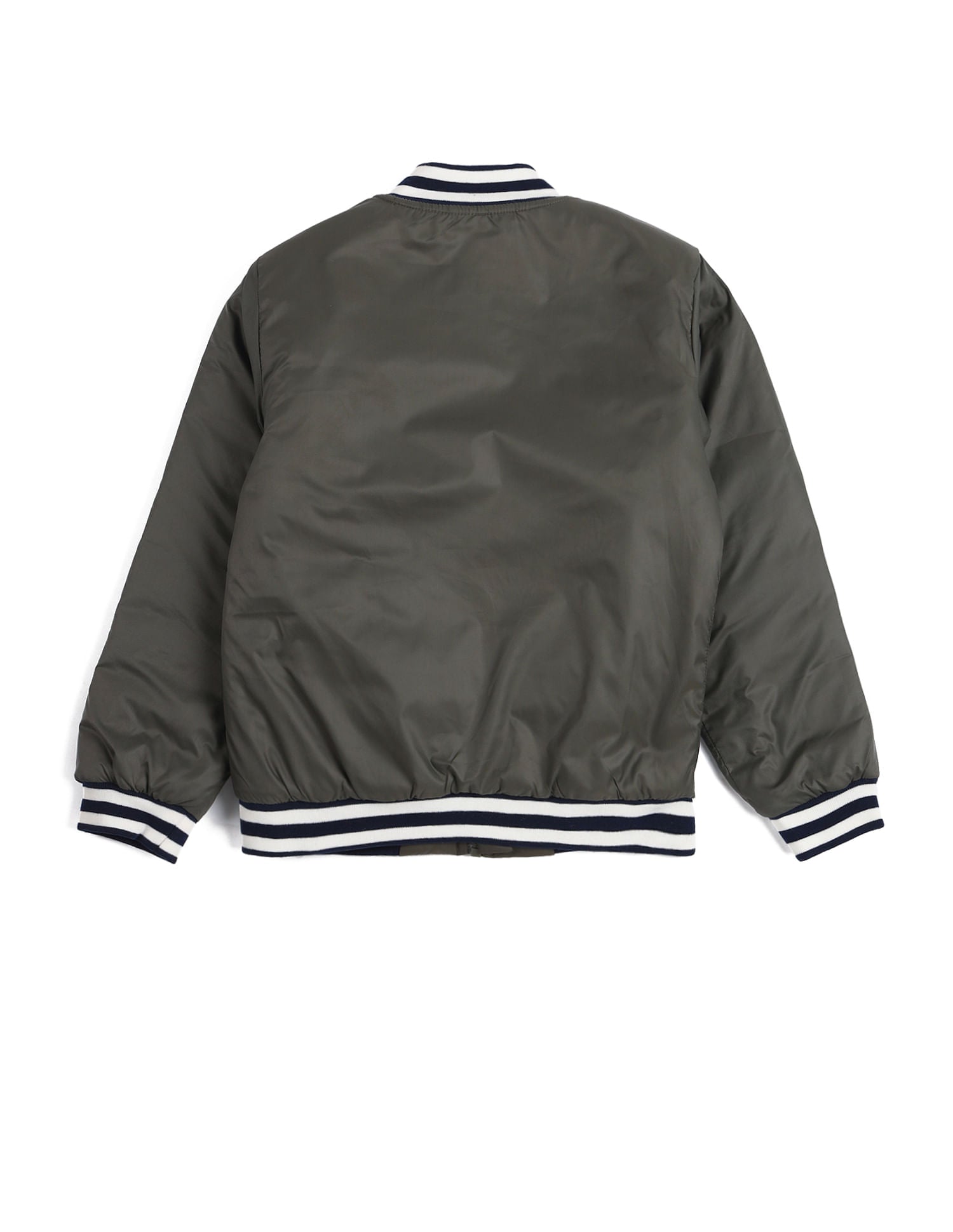 Boys Solid Mock Collar Jacket Dark Green - U.S. POLO ASSN. | Large