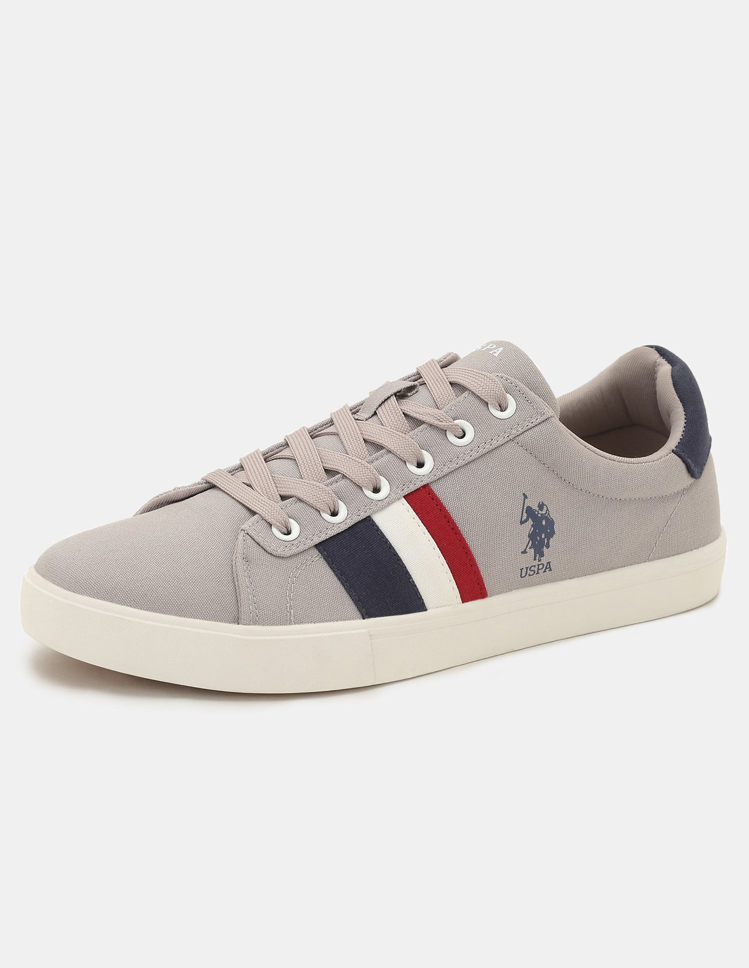Men Striped Abor 2.0 Sneakers Grey - U.S. Polo Assn. India | Large