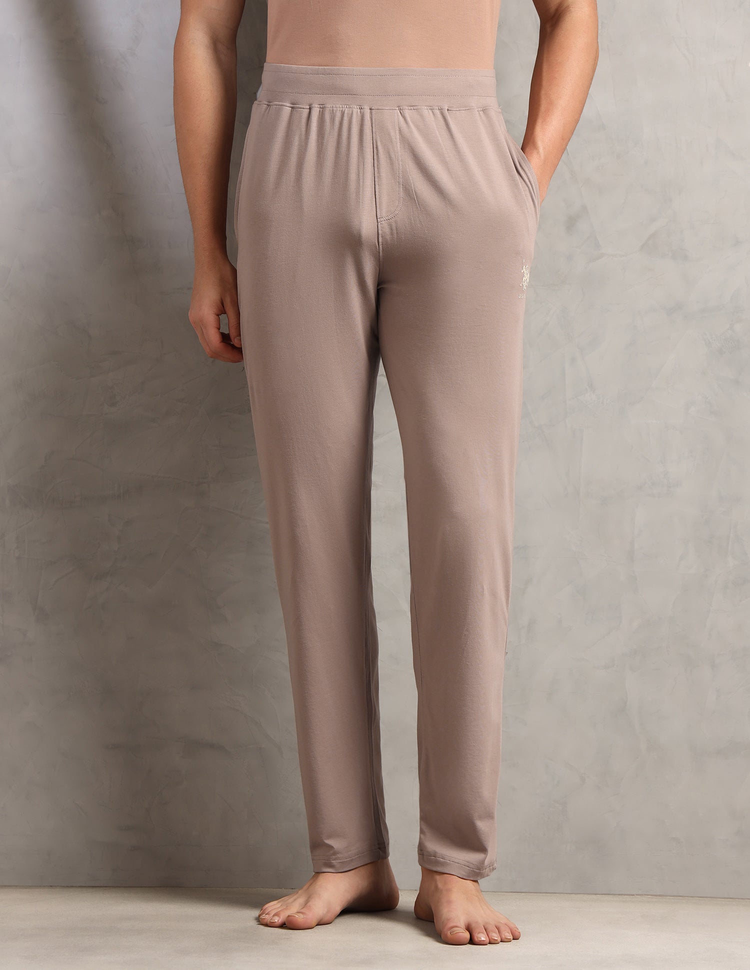 Relaxed Fit Breathable PR001-PL - Lounge Pants Pack Of 1 Stucco - U.S. Polo Assn. India | Large