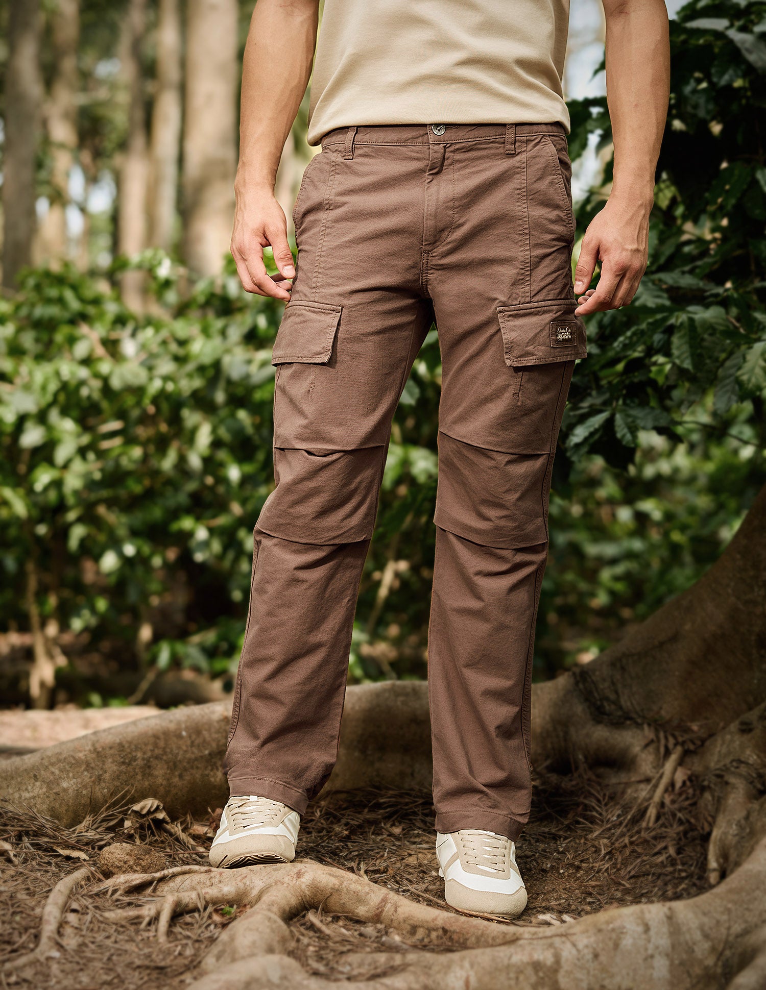Straight Fit Cargo Trousers Brown - U.S. Polo Assn. India | Large