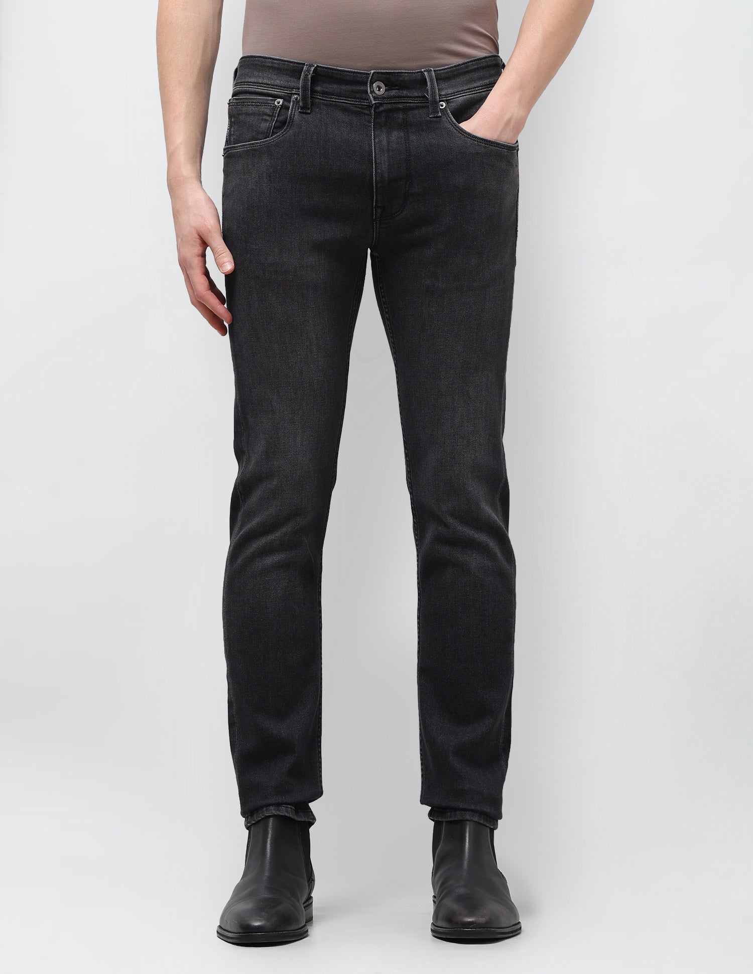 Regallo Skinny Fit Black Jeans Black - U.S. Polo Assn. India | Large