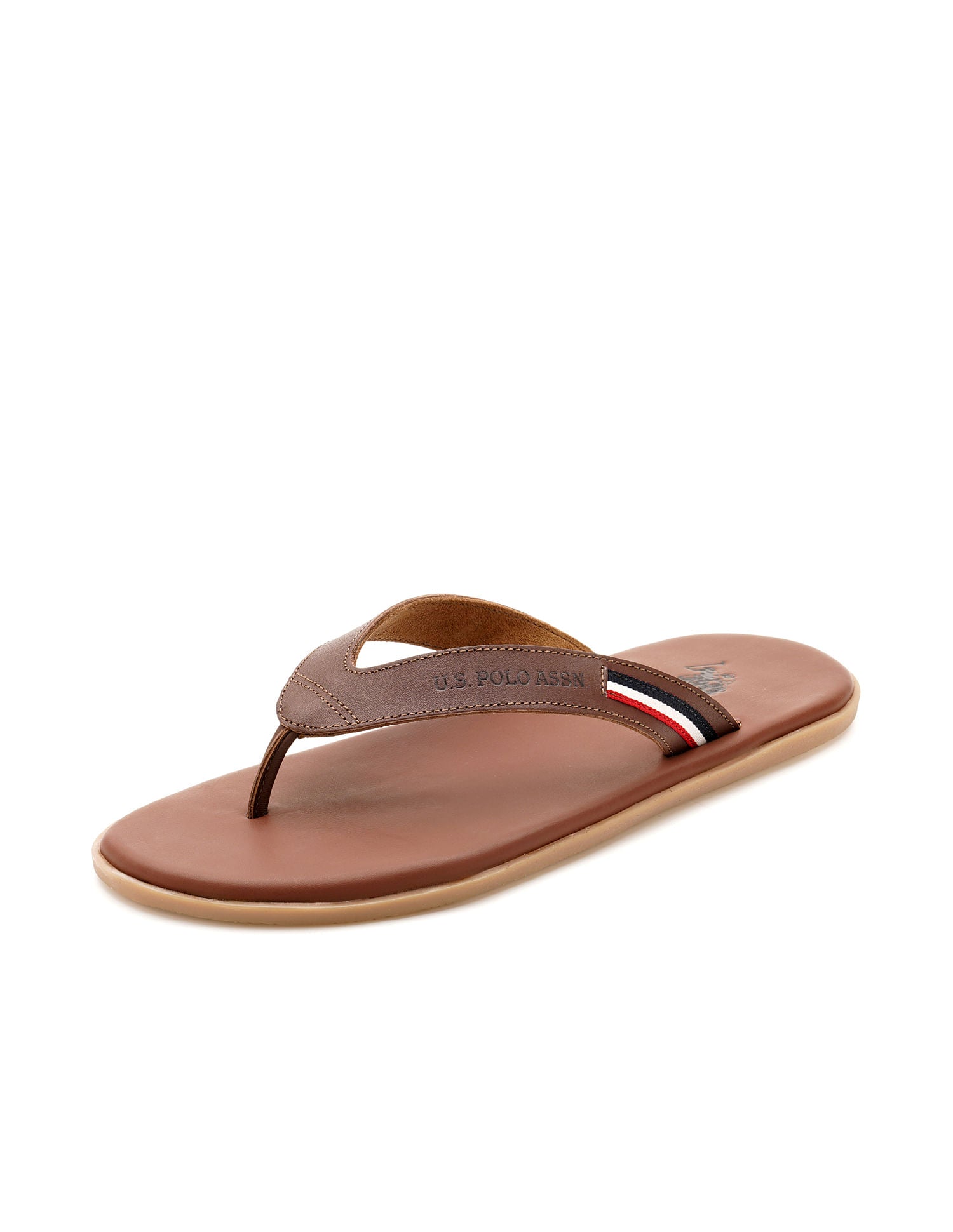 Men Wanor 2.0 Flip Flops Brown - U.S. Polo Assn. India | Large