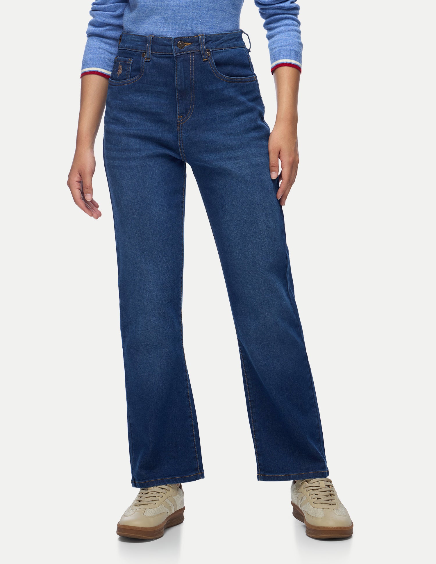 Straight Fit Blue Jeans Dark Blue - U.S. Polo Assn. India | Large