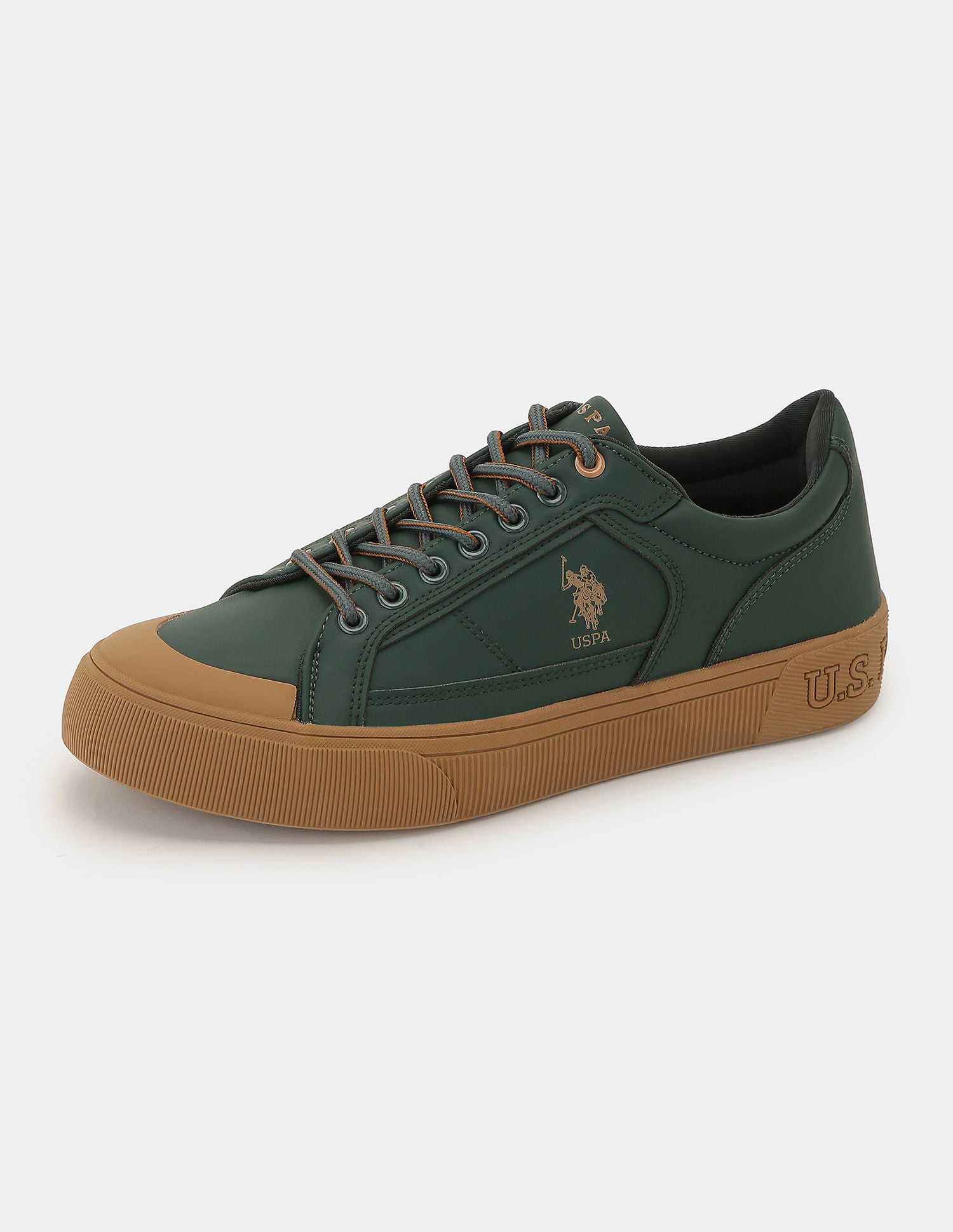 Men Ruben 2.0 Colour Blocked Sneakers Dark Green - U.S. POLO ASSN. | Large