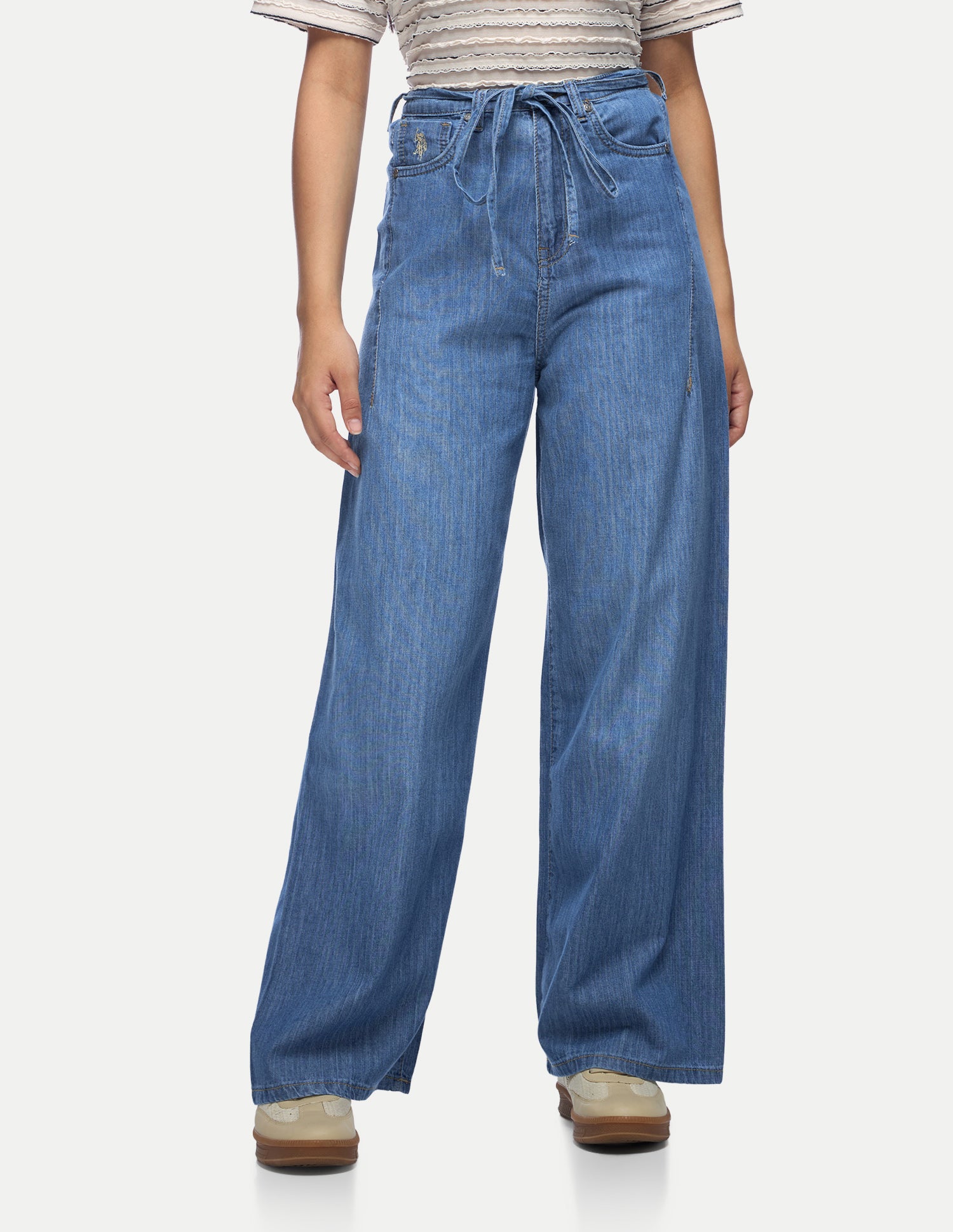 Baggy Fit Blue Light Weight Jeans Blue - U.S. Polo Assn. India | Large