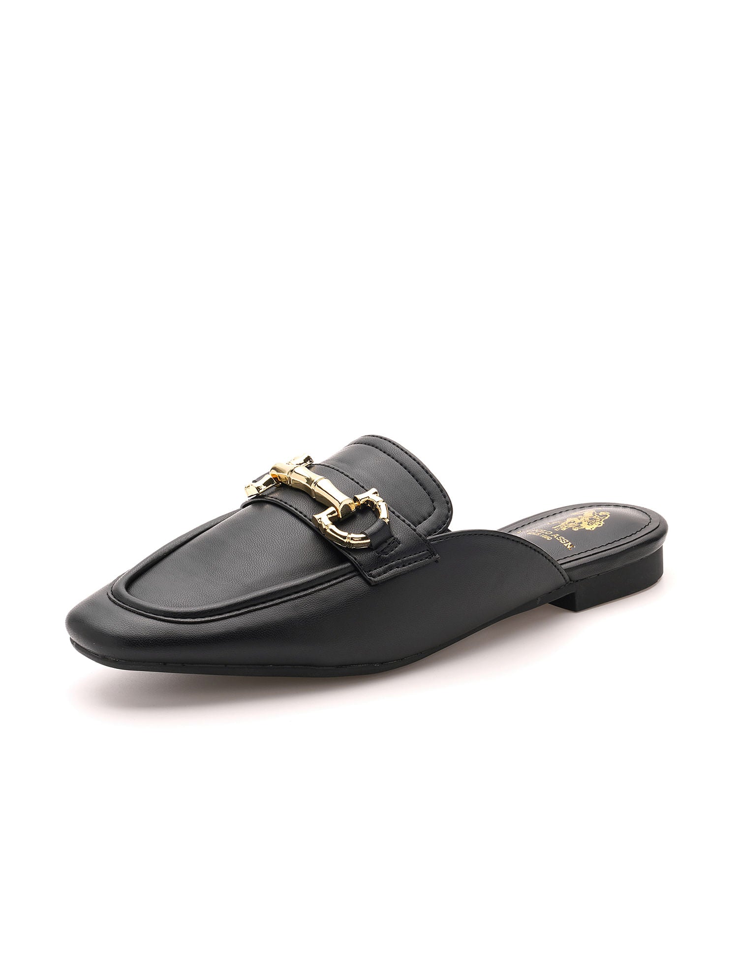 Round Toe Solid Tecla Sandals Black - U.S. POLO ASSN. | Large