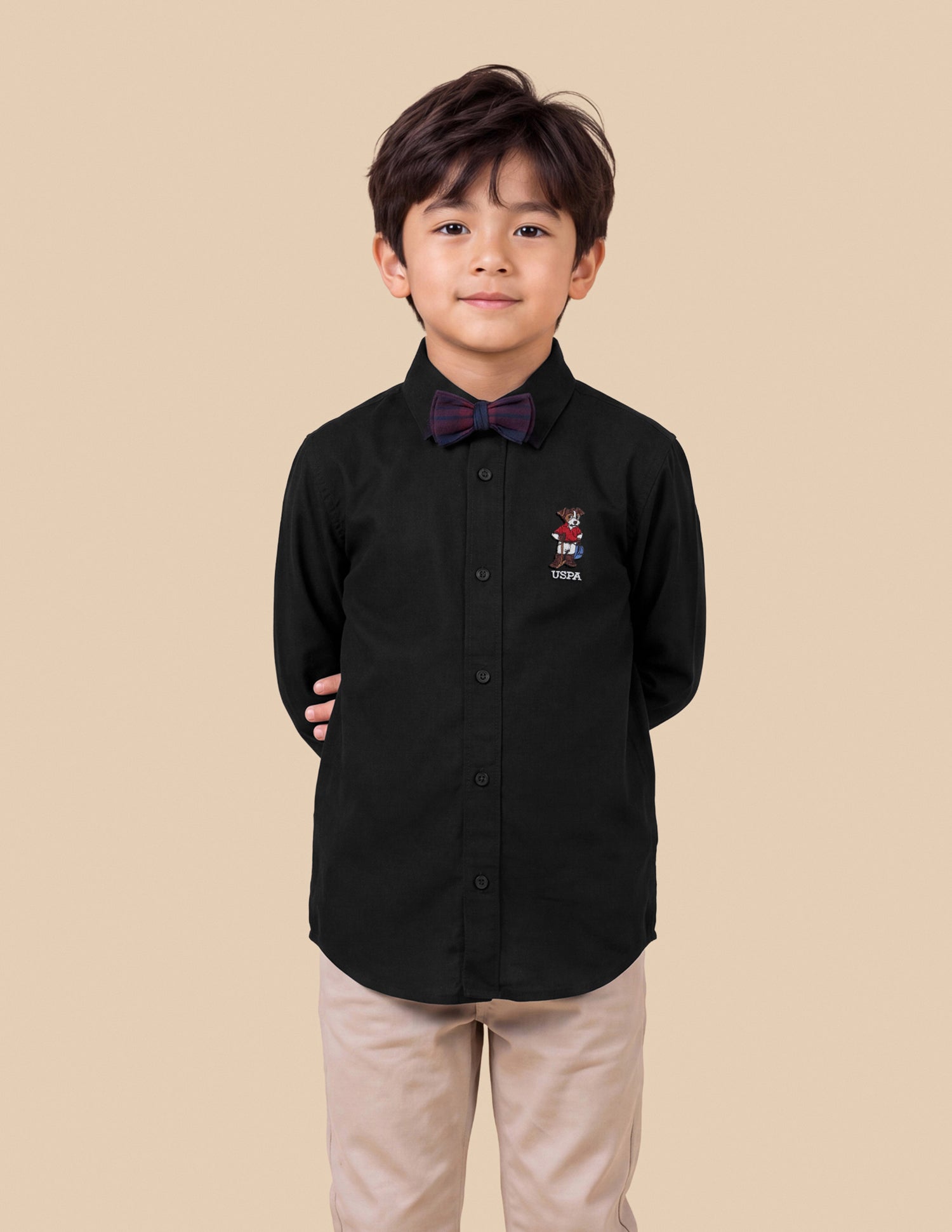 Regular Fit Oxford Shirt Black - U.S. Polo Assn. India | Large