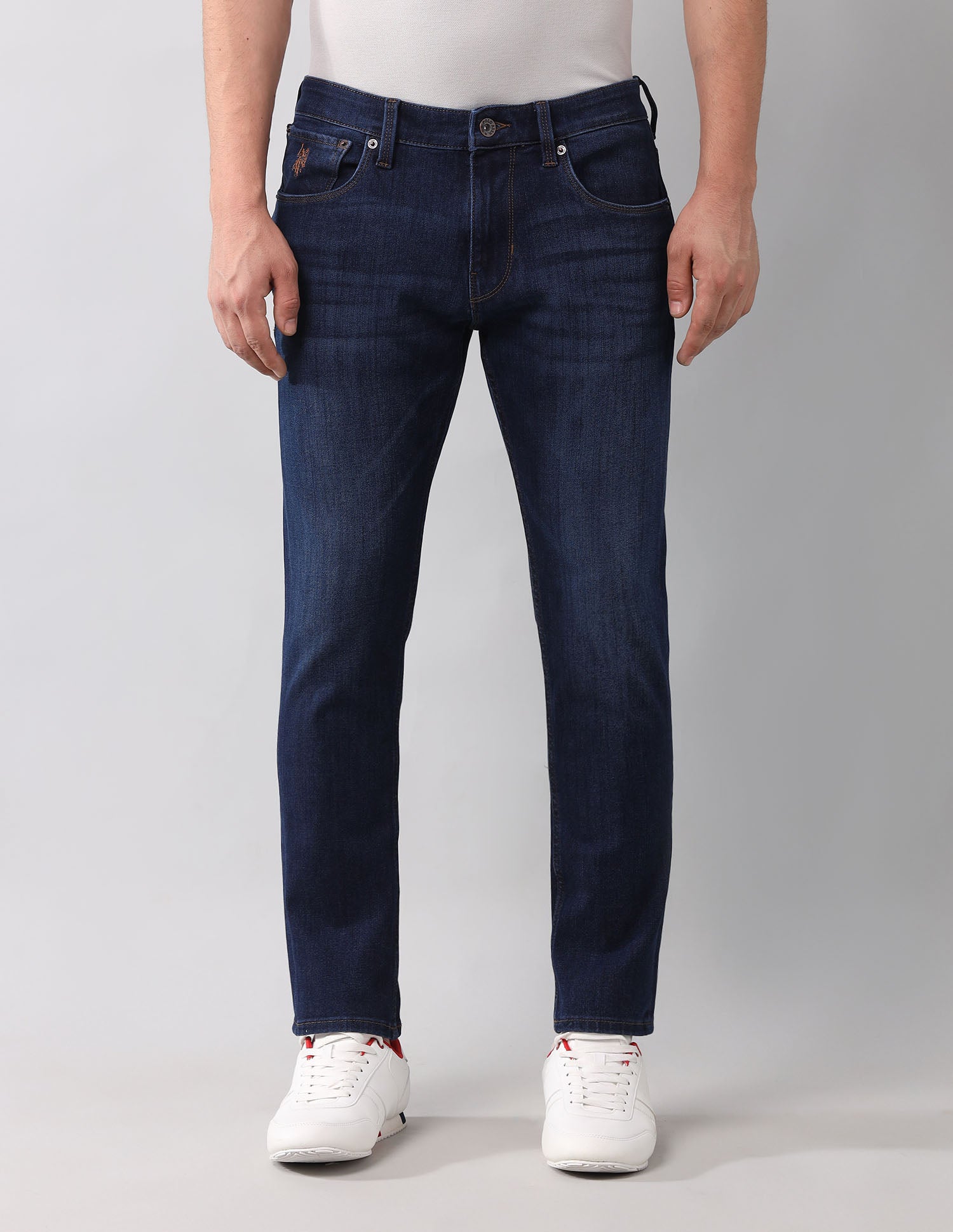 Henry Tapered Fit Authentic Bi Stretch Jeans Dark Wash - U.S. POLO ASSN. | Large