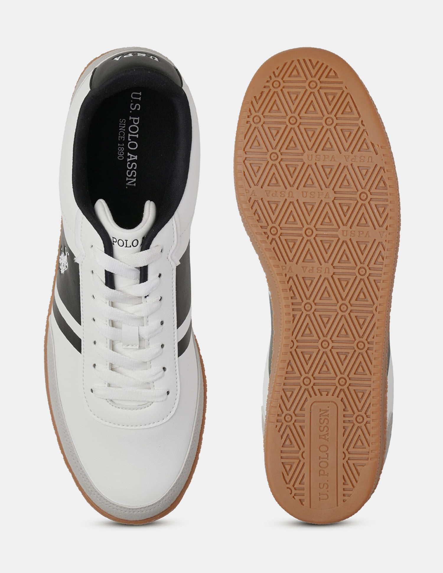 Men Hilton 2.0 Colourblocked Sneakers White - U.S. Polo Assn. India | Large